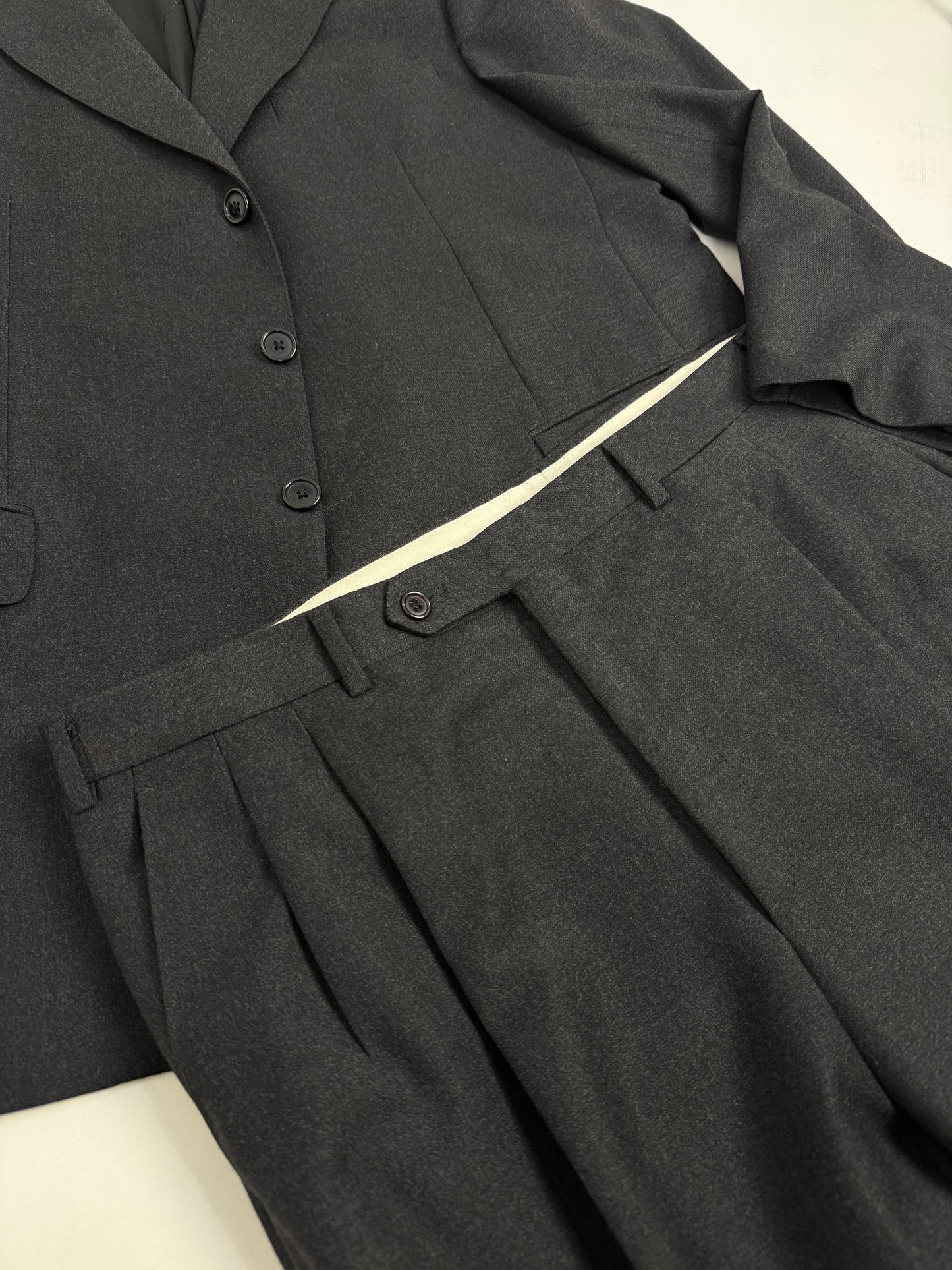 Completo sartoriale vintage in pura lana vergine