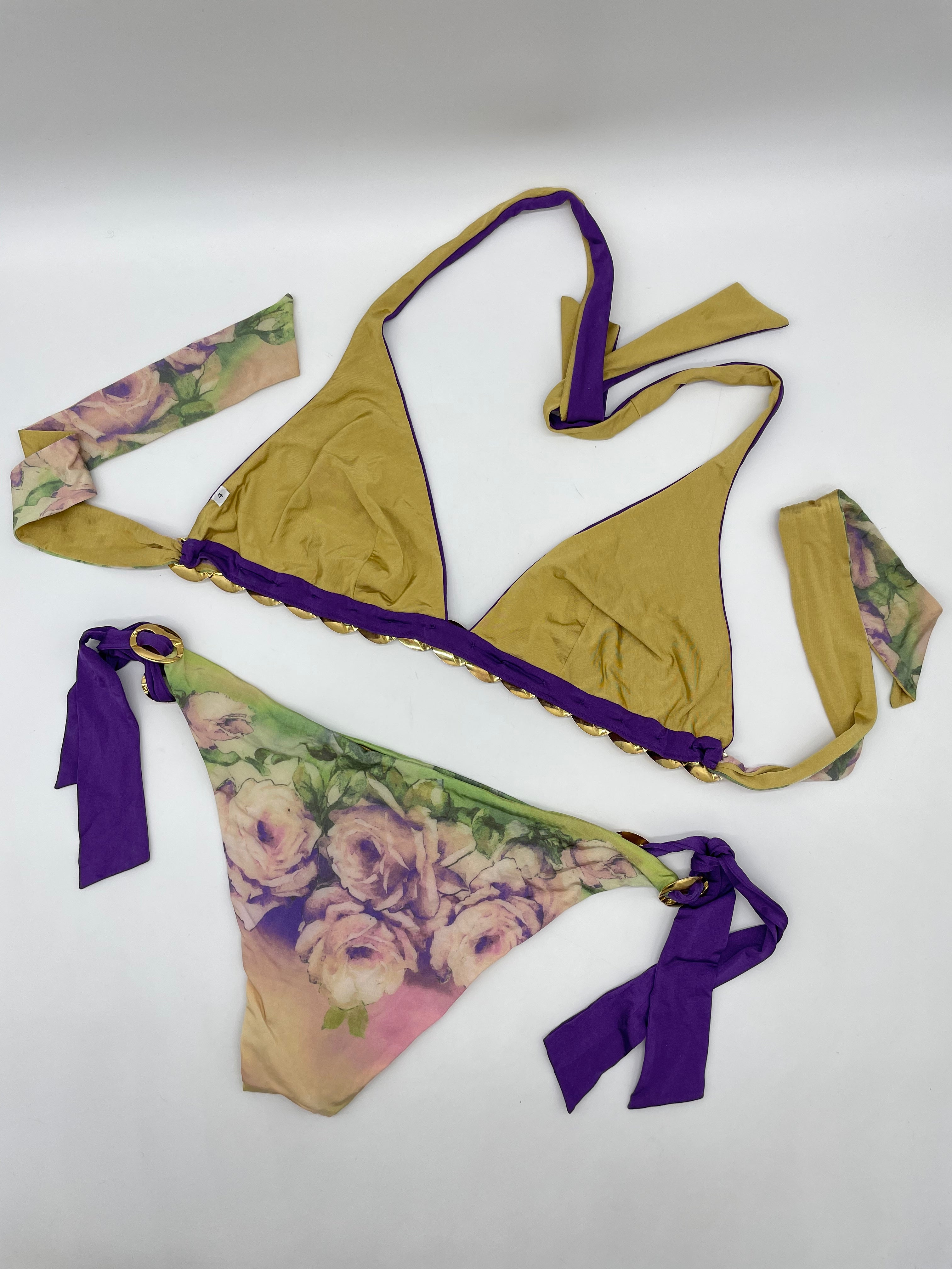 Bikini con catena oro