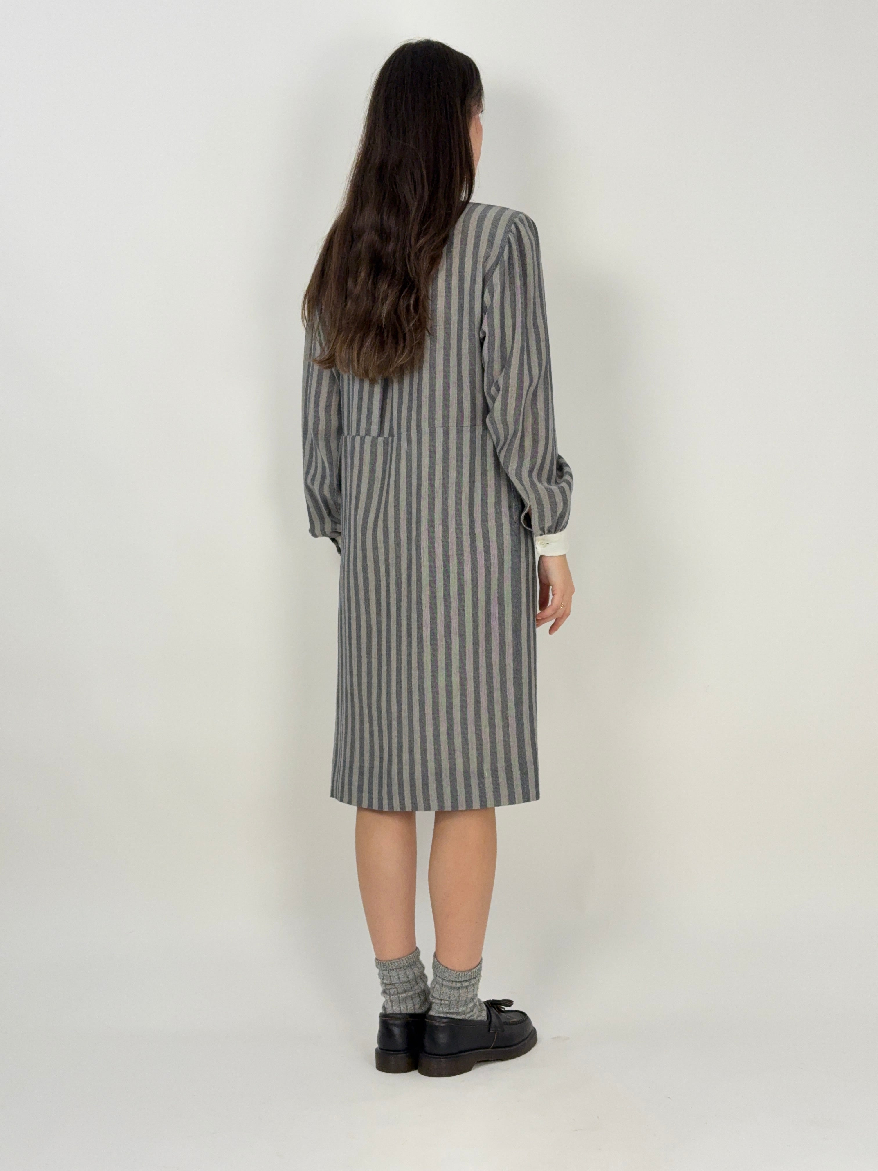 Abito midi a righe anni '70 - Fangovintage