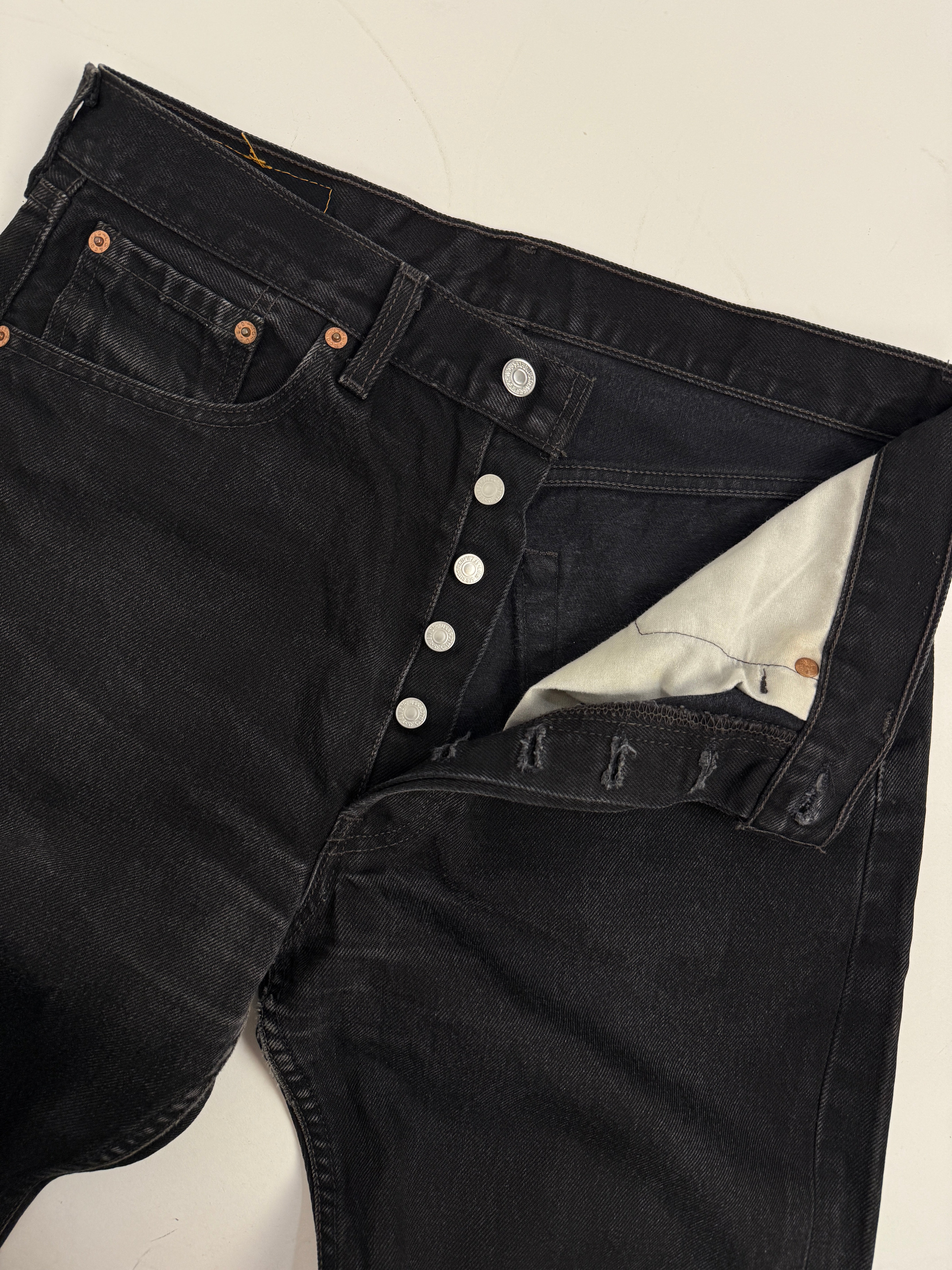 Jeans Levi's 501 - W32 L36 - Nero U.S.A. Red Tab