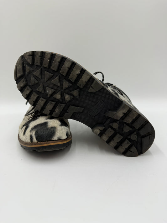 Scarponcinio in cavallino maculato interno in shearling - Numero 37