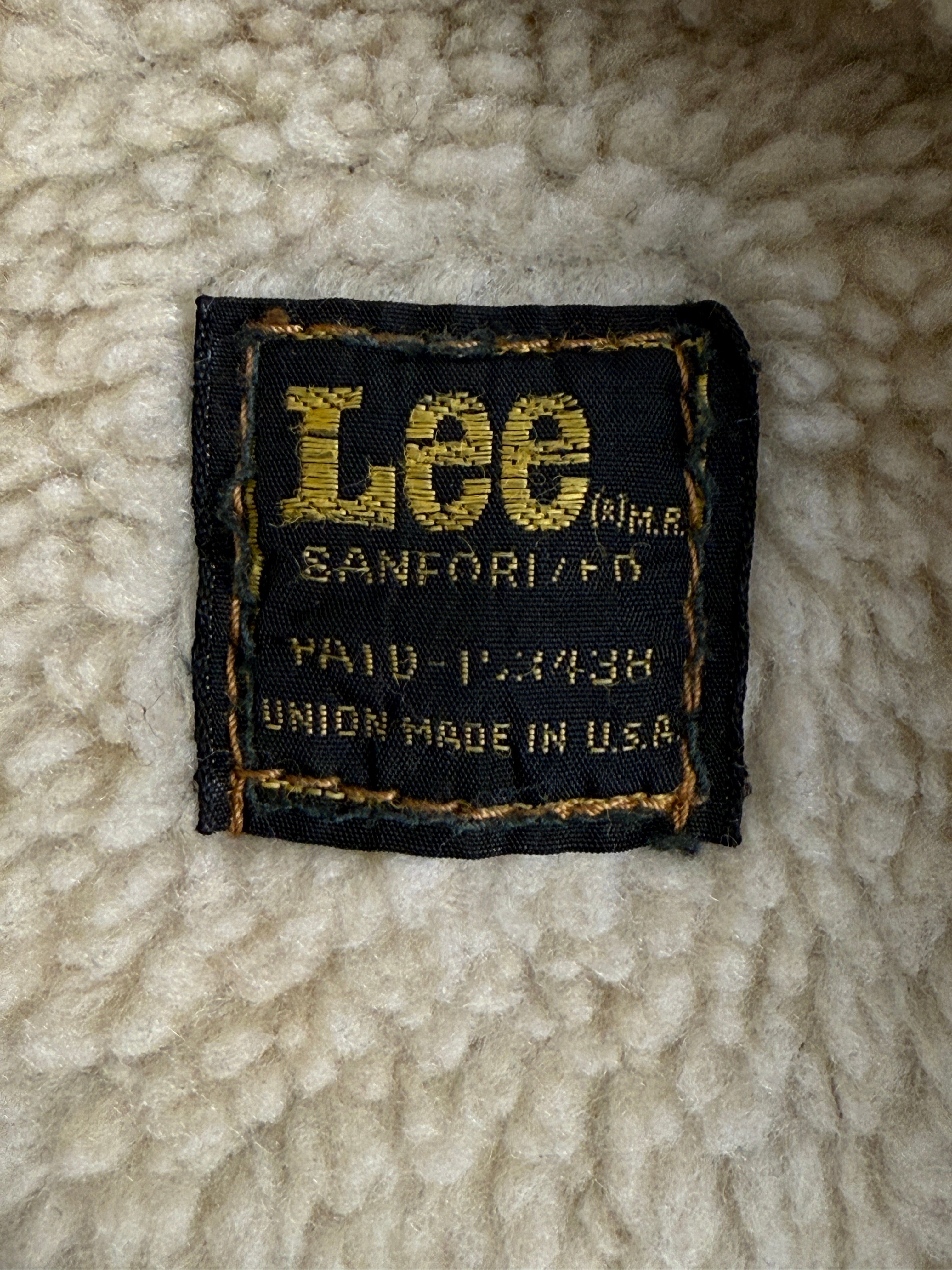 Giacca Lee Sherpa Denim Sanforized Anni ’60/’70 USA