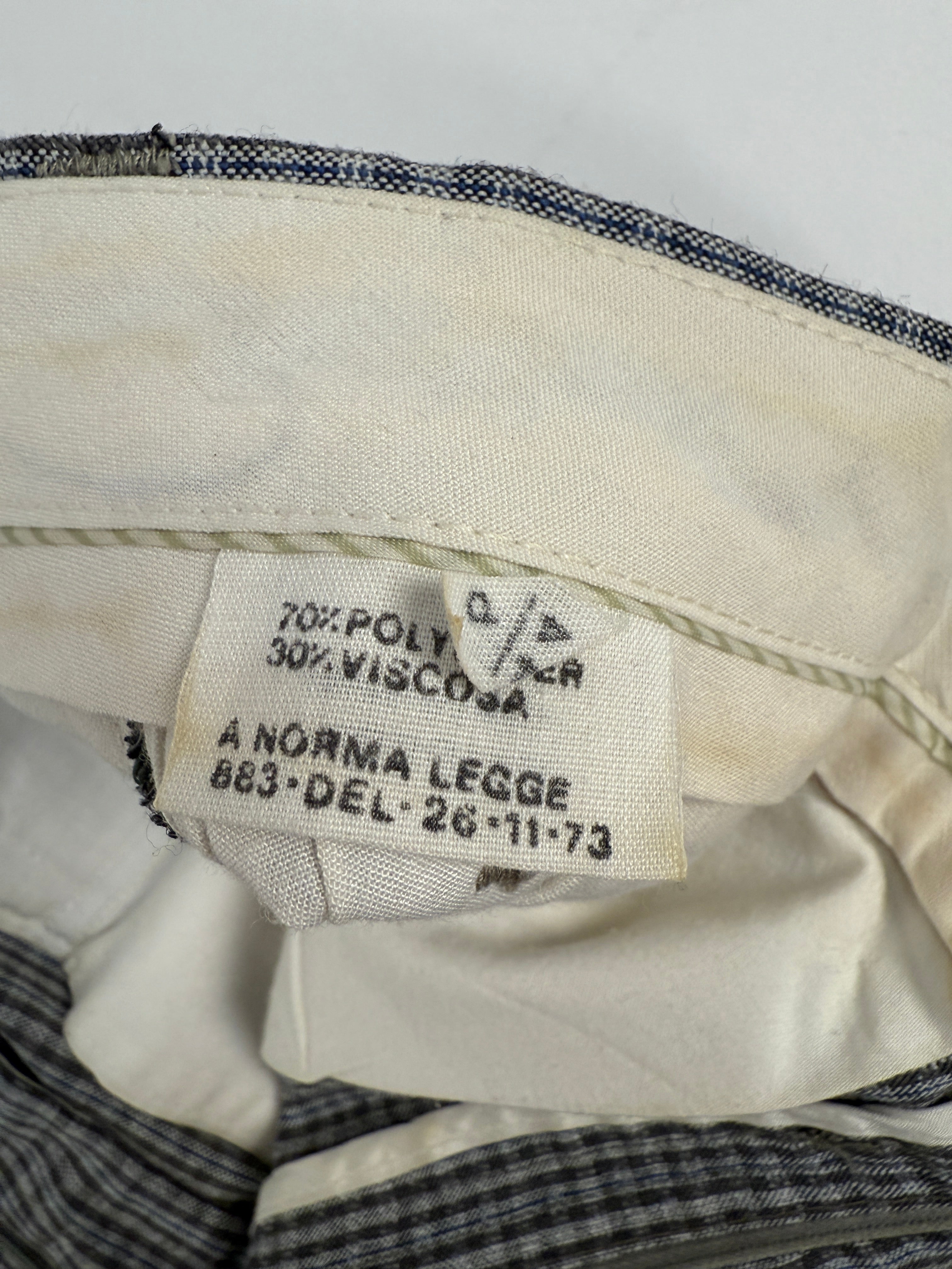 Pantaloni a quadretti anni '70