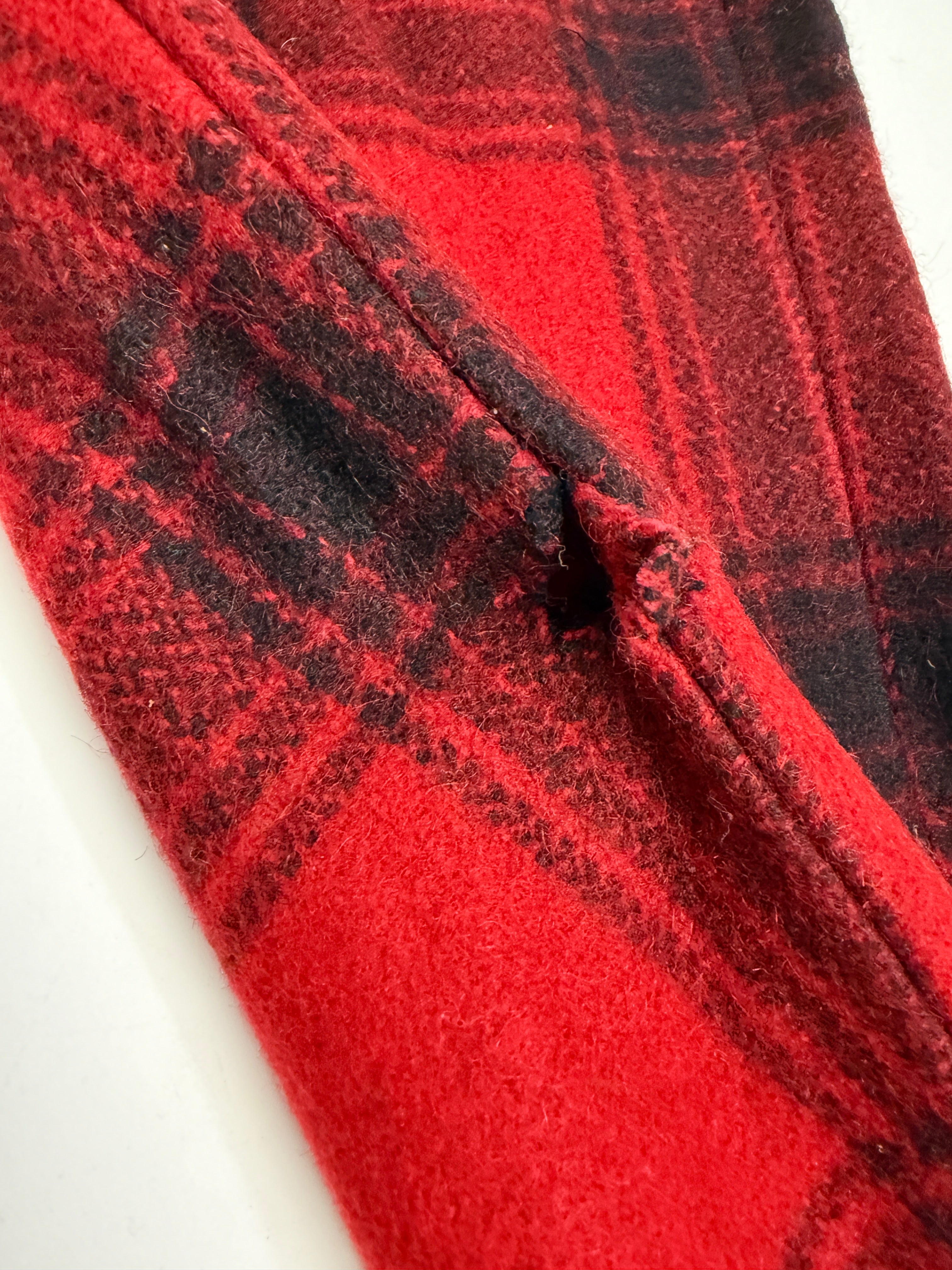 Pantaloni da Caccia in Lana Buffalo Plaid Rosso/Nero – Anni ’50/’60
