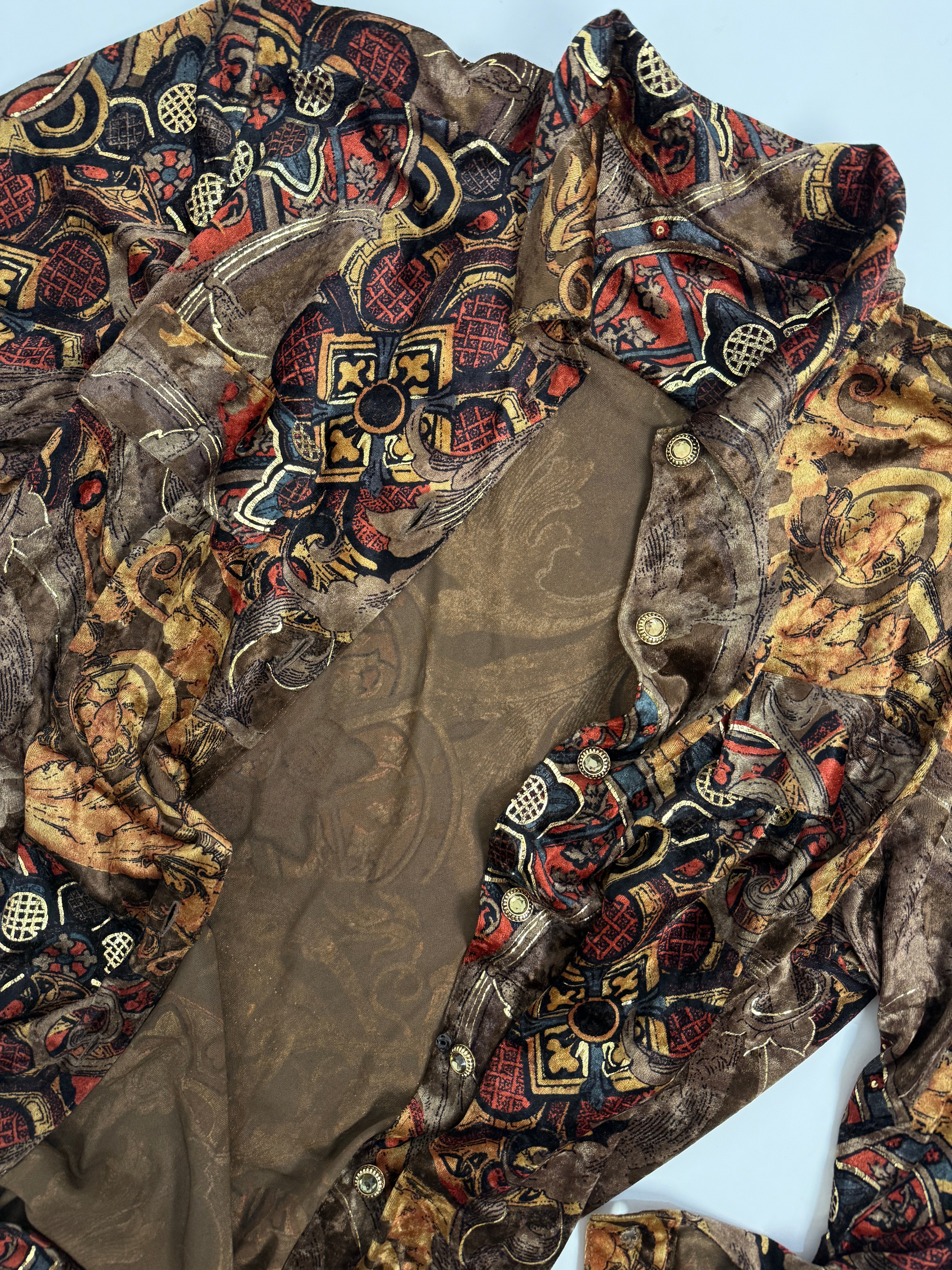Camicia velluto barocco anni '90