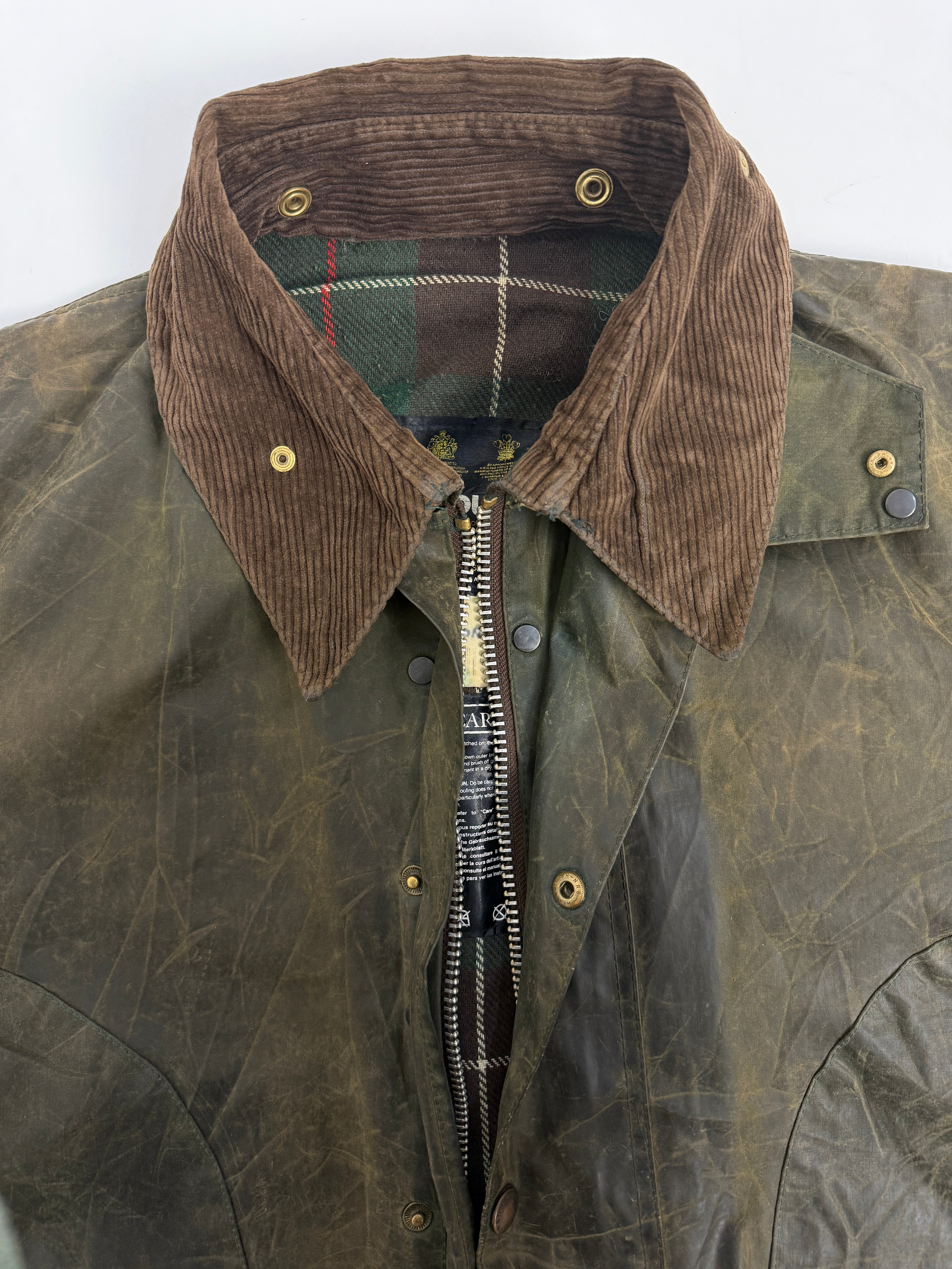 Giacca Barbour Northumbria vintage C42/L - Waxed jacket verde