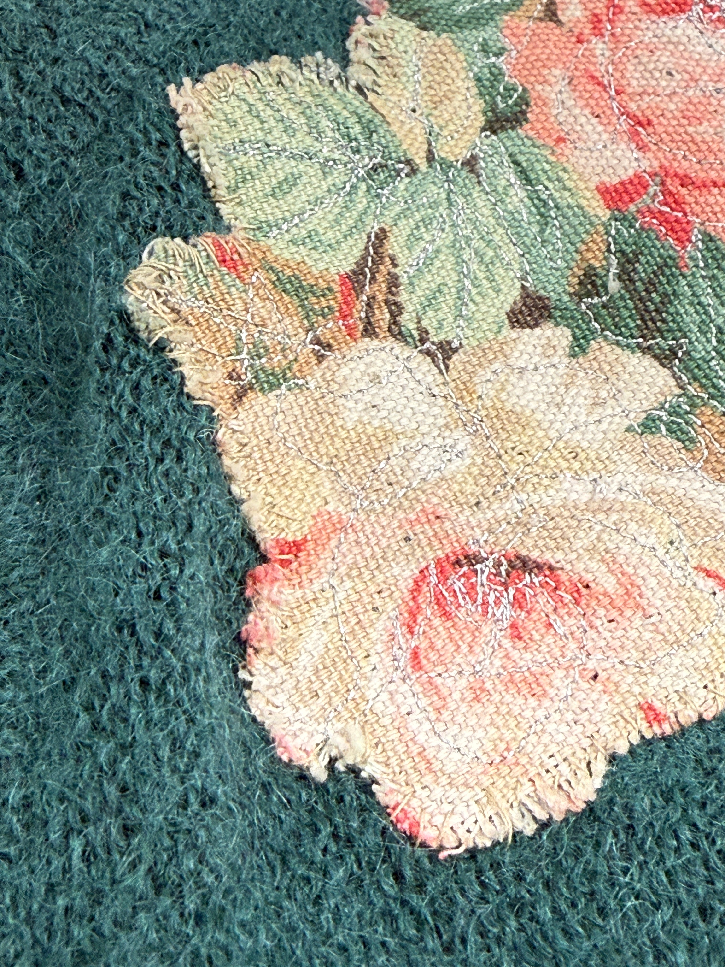 Cardigan anni '70 in mohair e lana