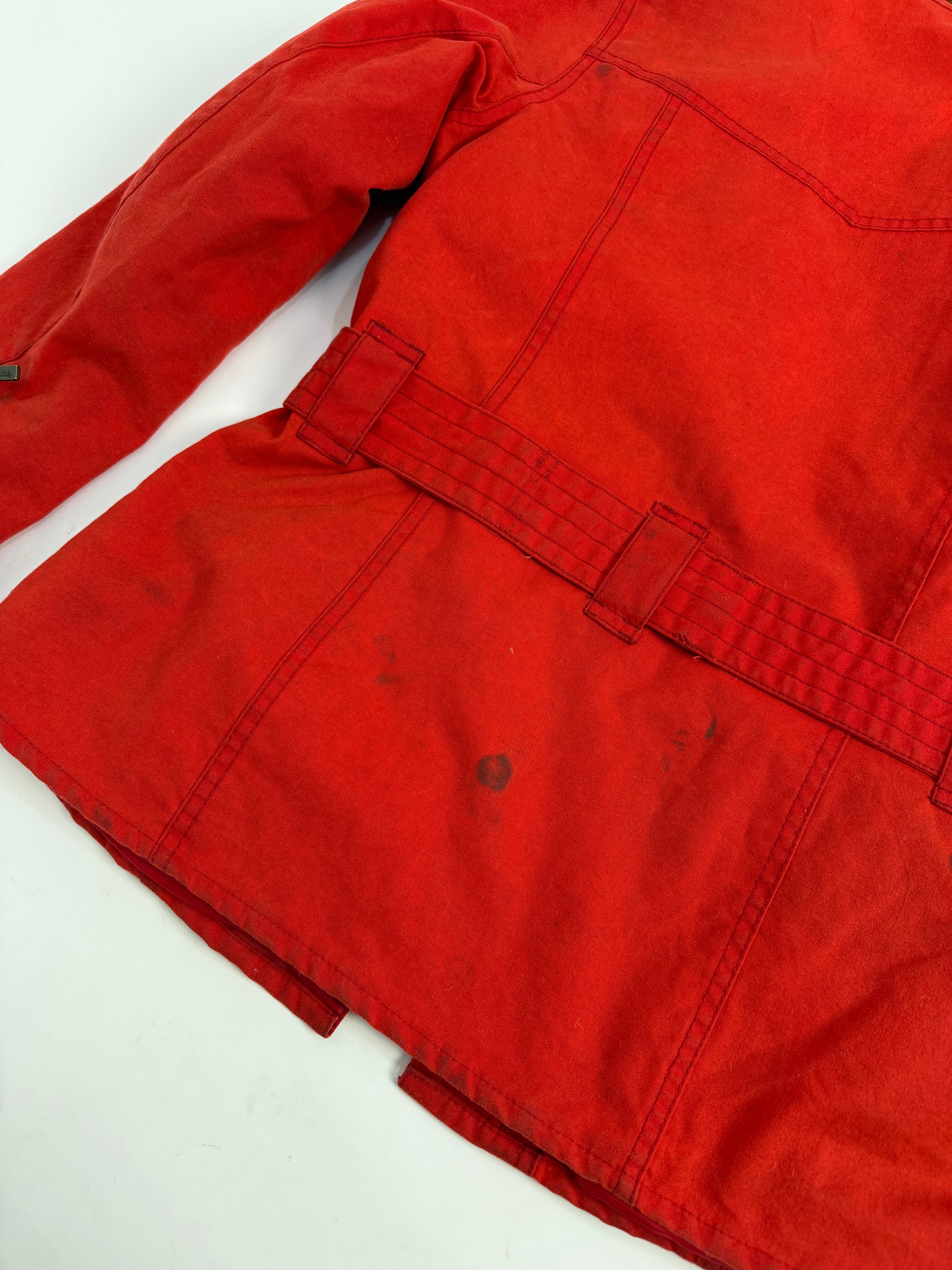 Giacca Barbour International Vintage Rossa UK10 – Wax Jacket Moto
