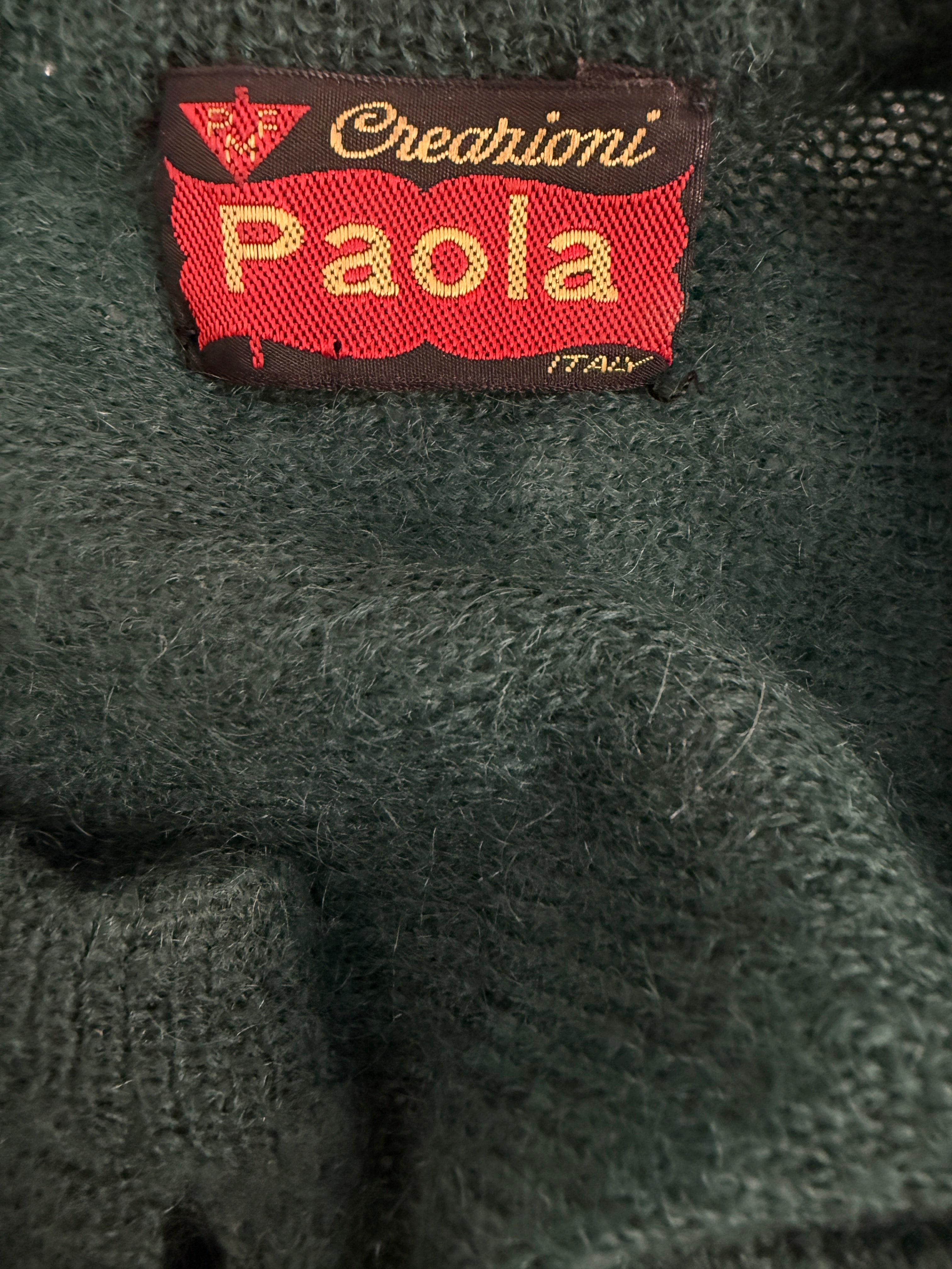 Cardigan anni '70 in mohair e lana
