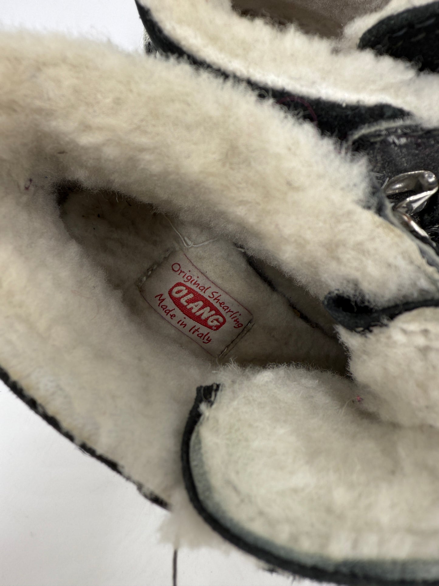 Scarponcinio in cavallino maculato interno in shearling - Numero 37