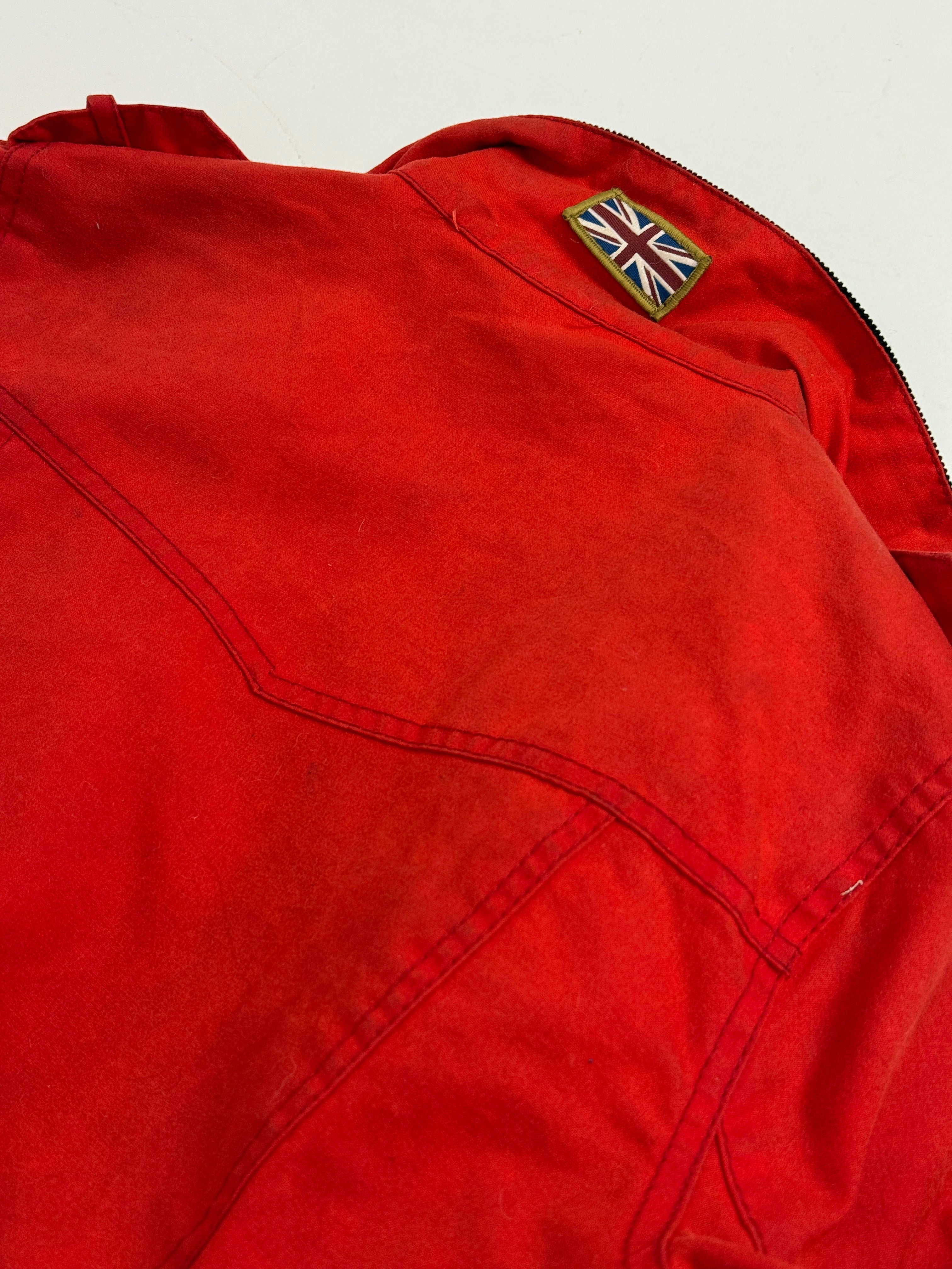 Giacca Barbour International Vintage Rossa UK10 – Wax Jacket Moto