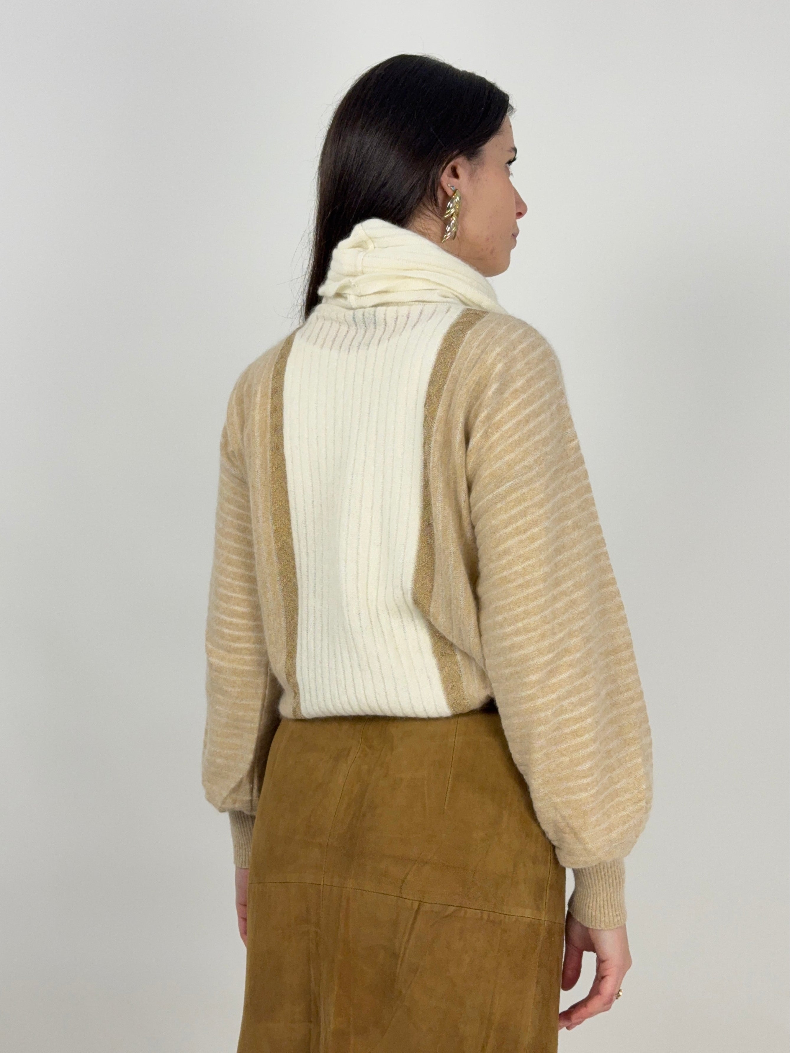 Maglione vintage a collo alto