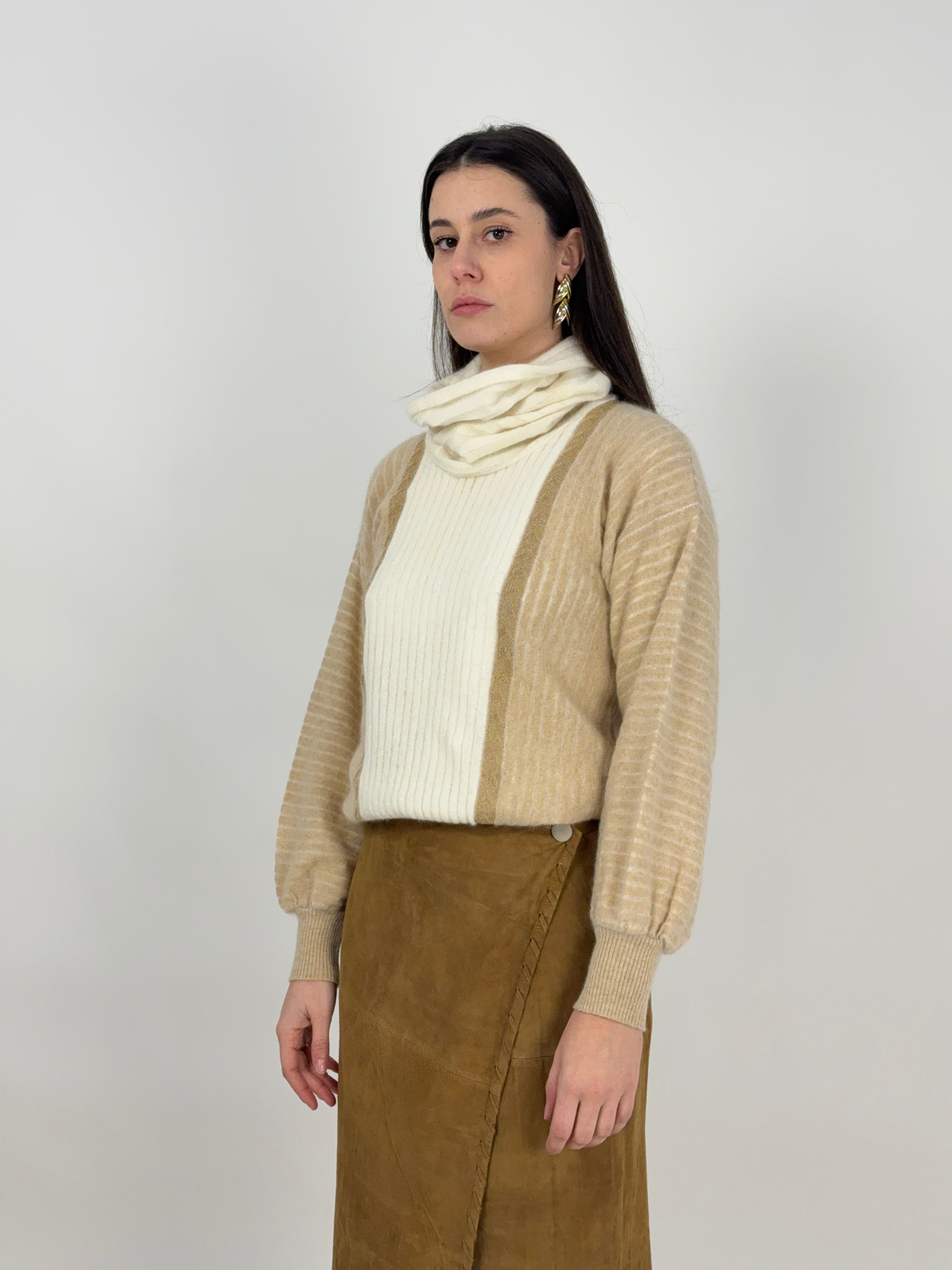 Maglione vintage a collo alto