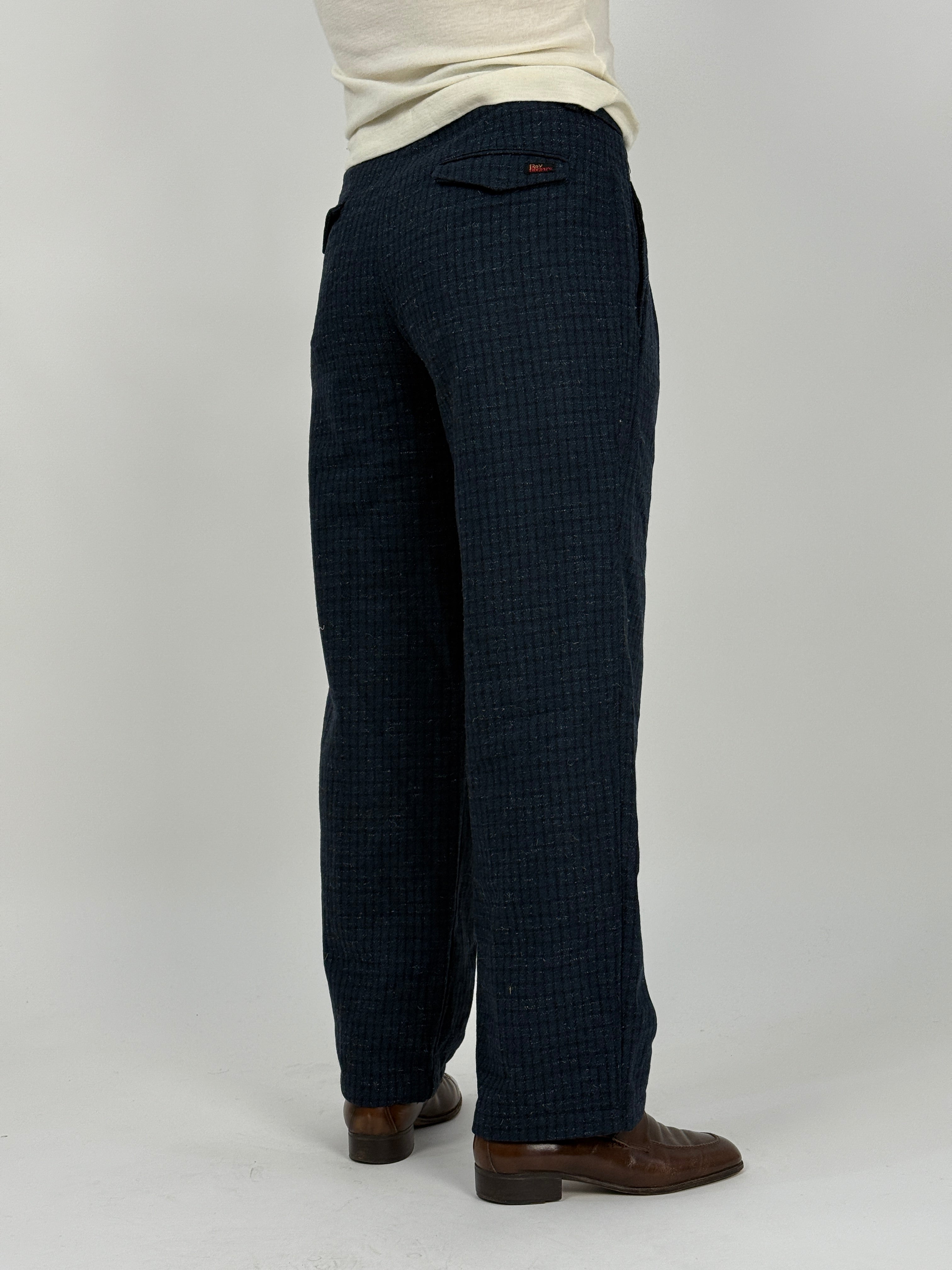 Pantaloni Roy Roger's in lana anni '70