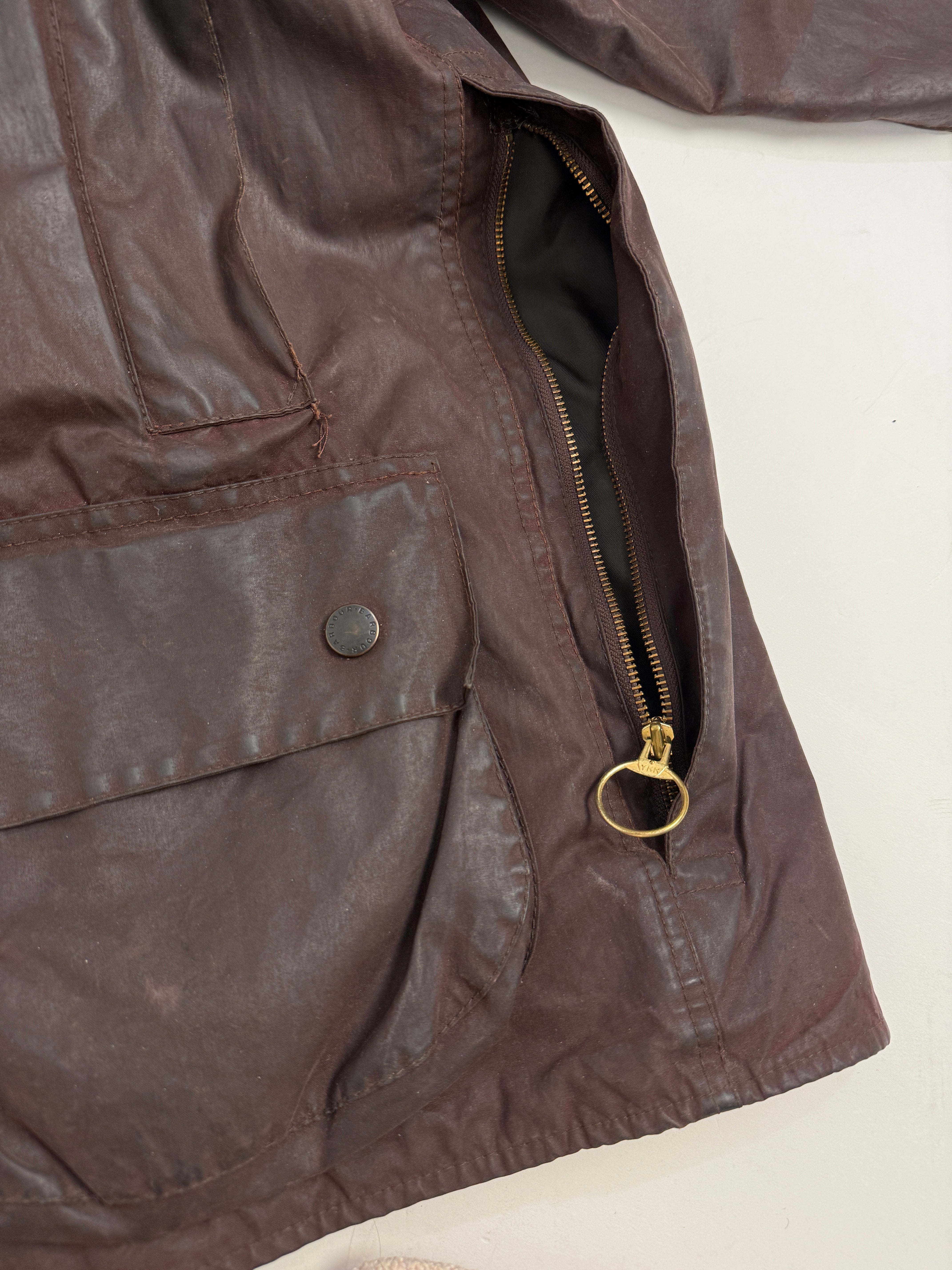 Barbour Beaufort anni '90 con pelliccia interna - C40/102 CM