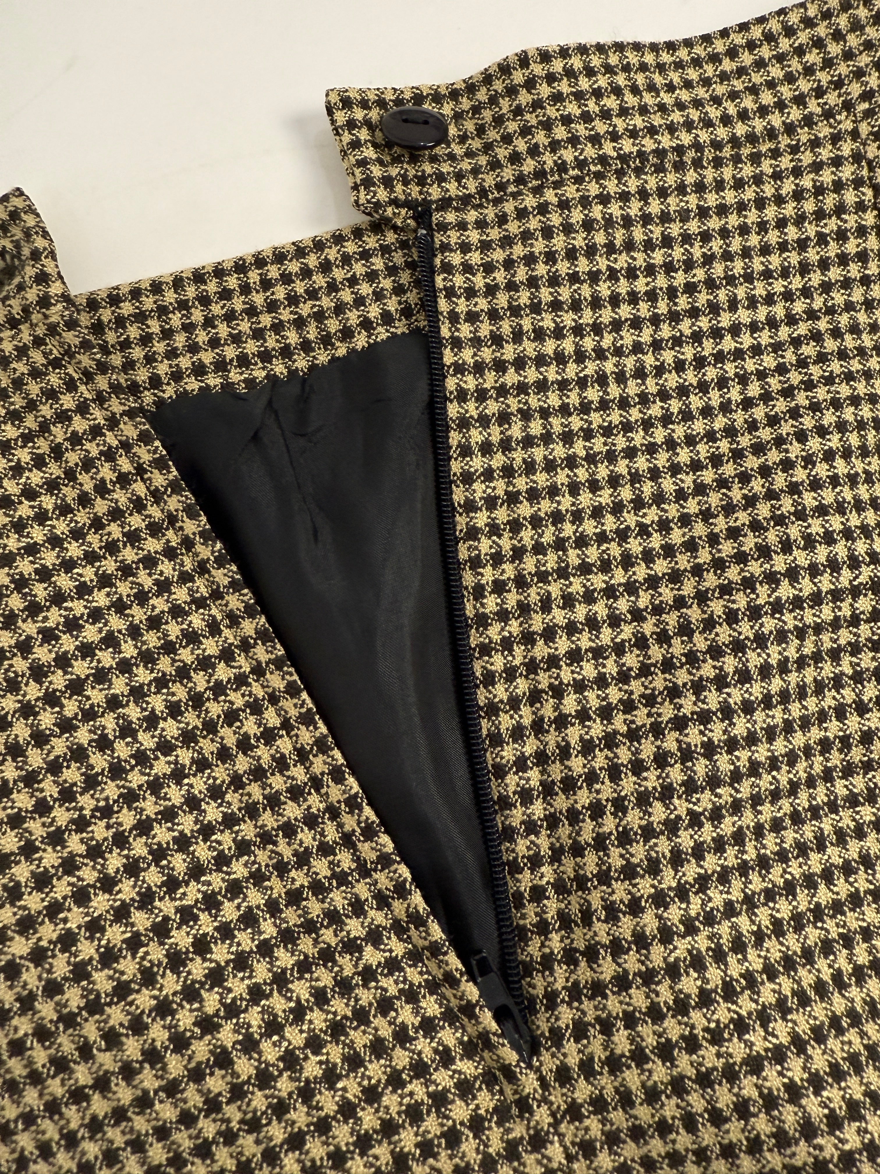 Gonna tubino in pied de poule