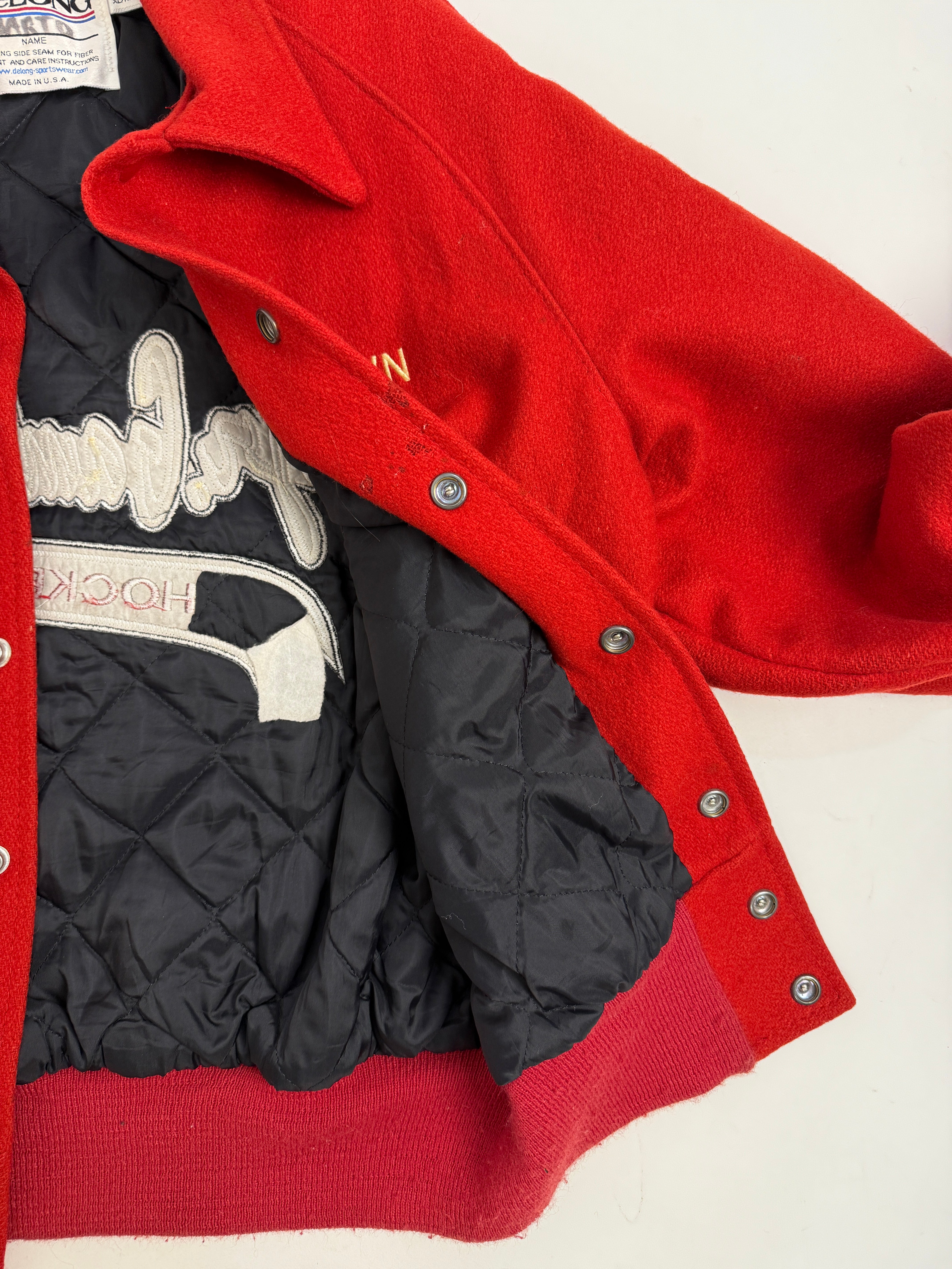 Varsity Jacket DeLong Hockey anni ’70 – Made in USA