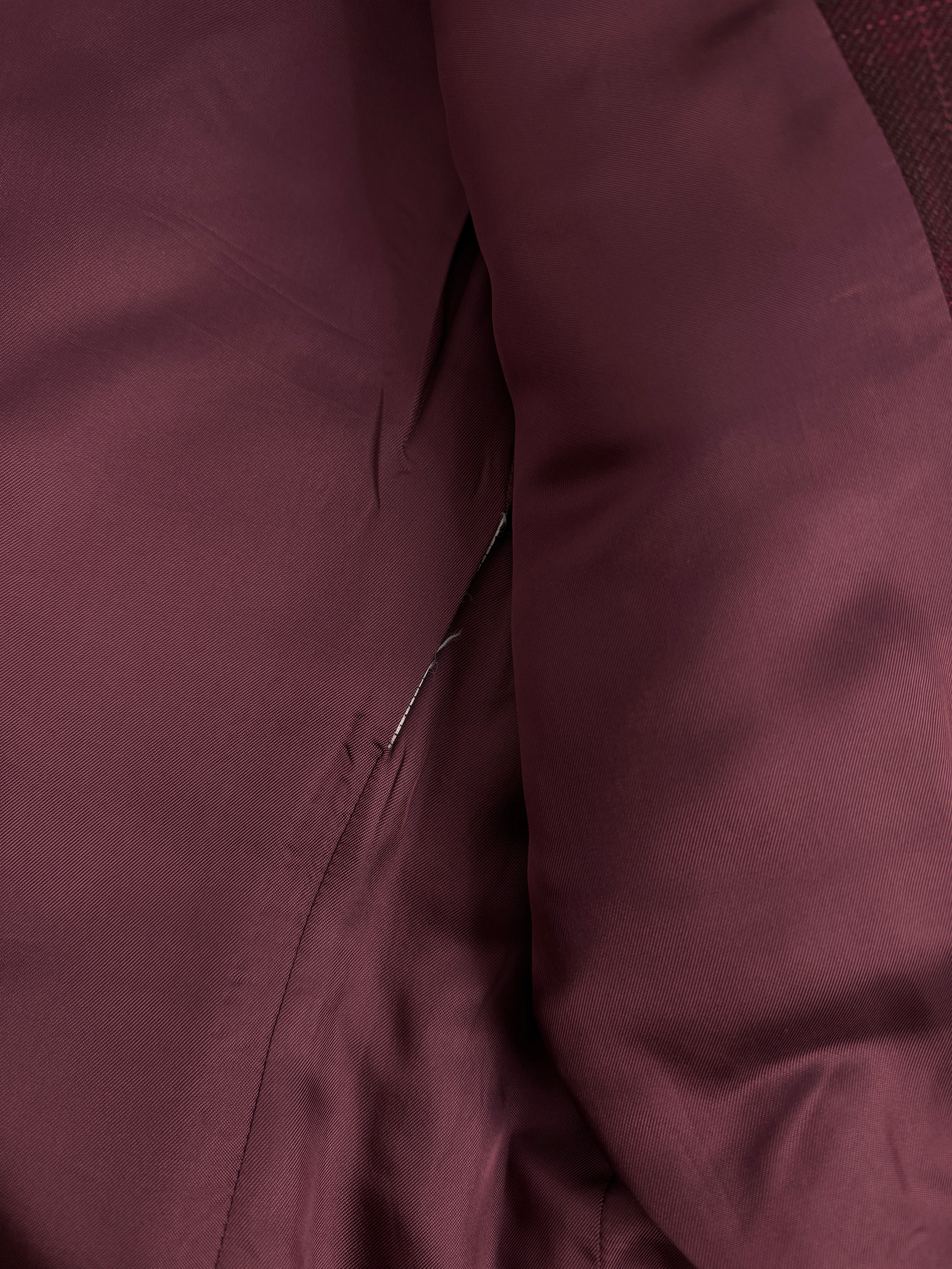 Giacca a quadri con collo in velluto