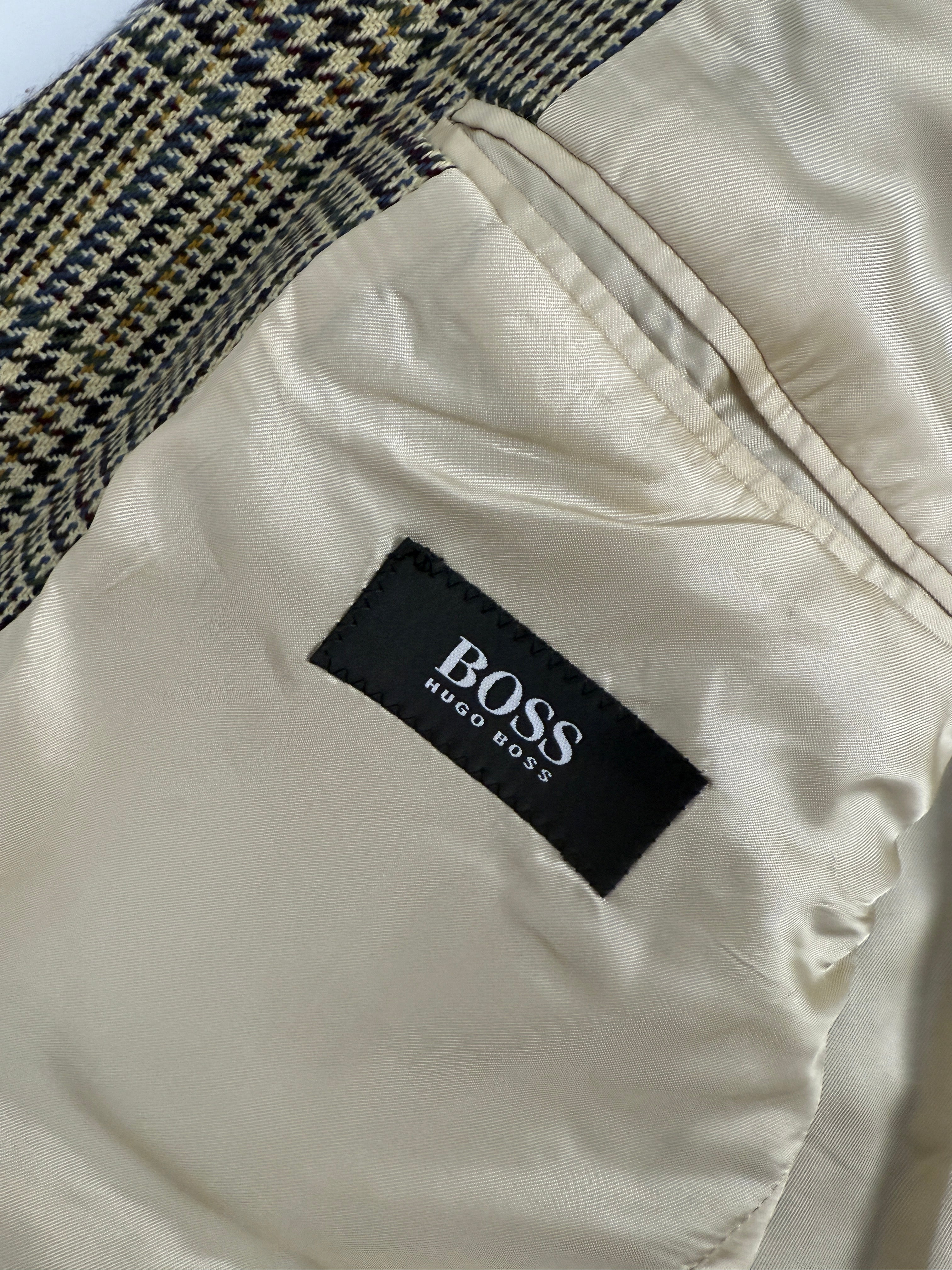 Giacca Hugo Boss Principe di Galles in Lana e Cashmere