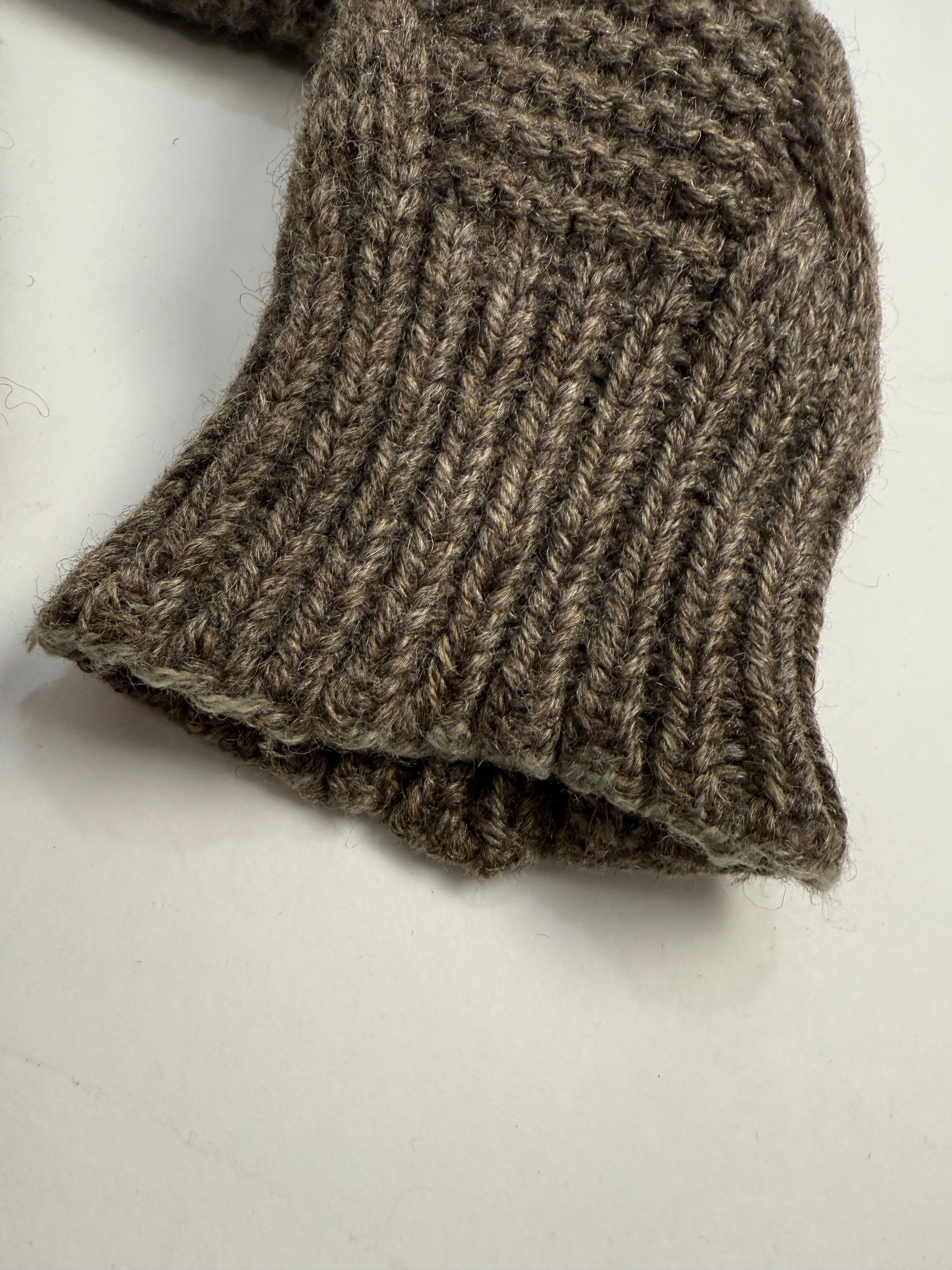 Cardigan in lana intrecciata chunky knit heritage