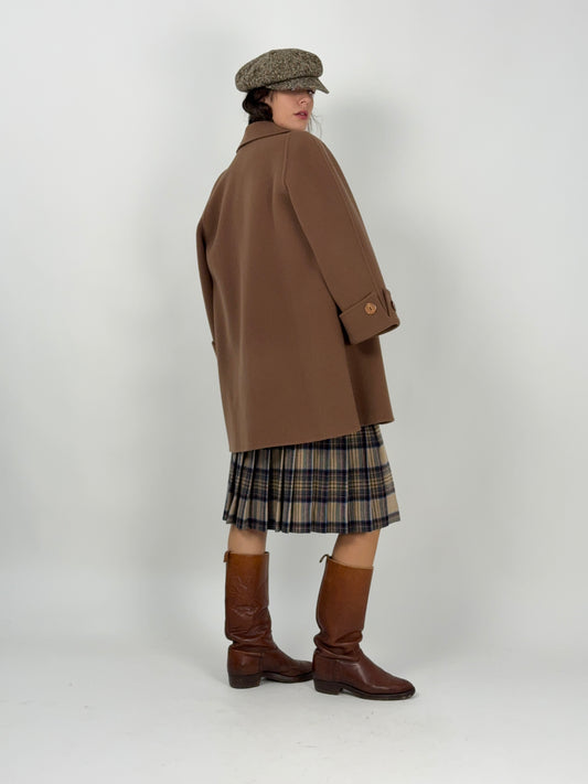 Cappotto Cammello in Lana anni '70