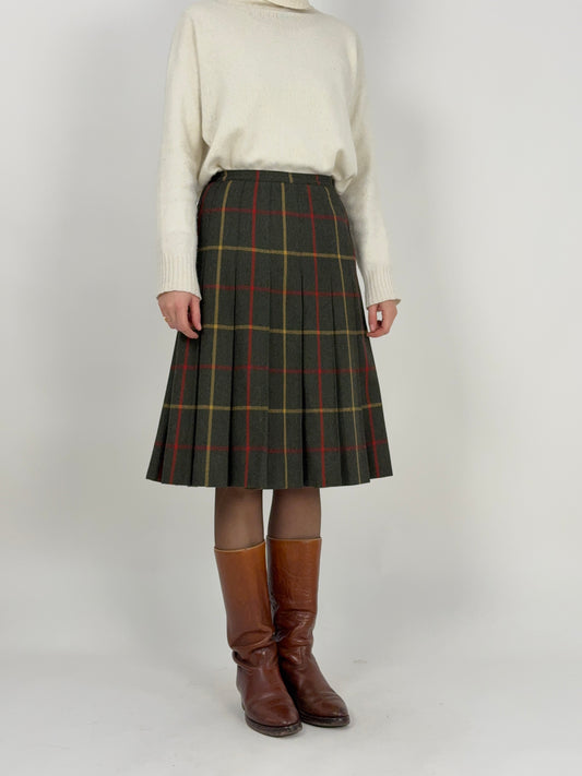 Gonna a pieghe anni ’70 - Tartan Scozzese