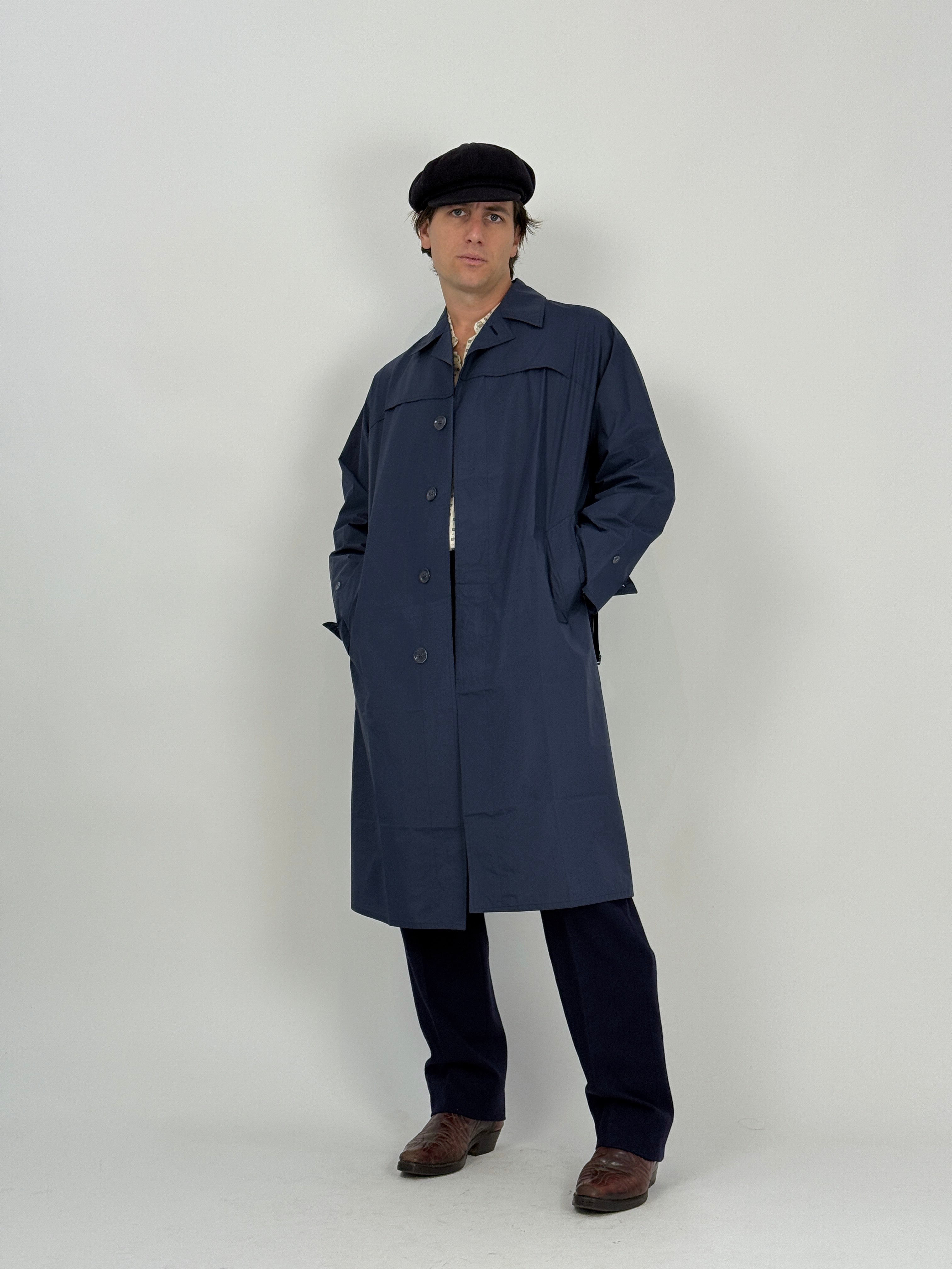 Trench impermeabile FRAG blu navy
