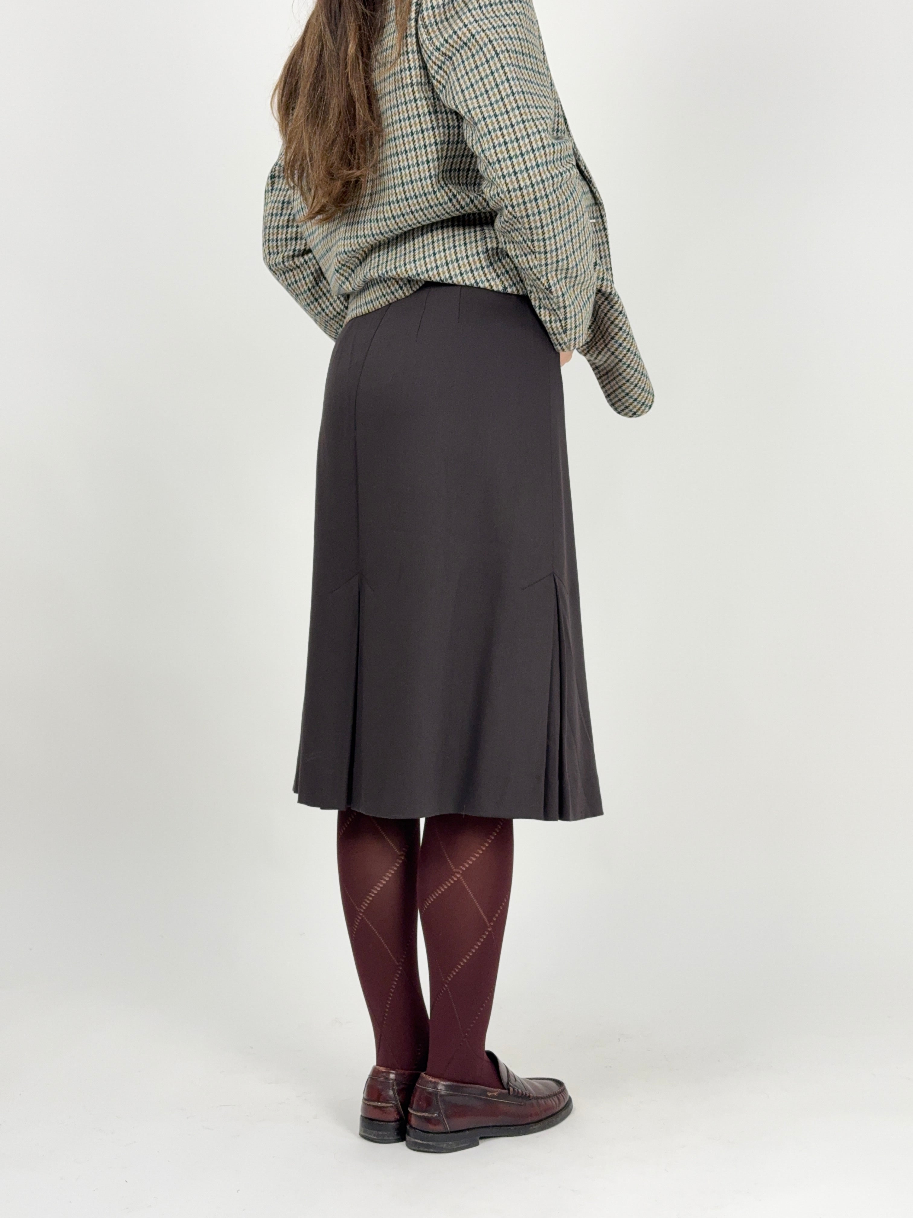 Gonna midi con Pieghe Frontali anni ’90