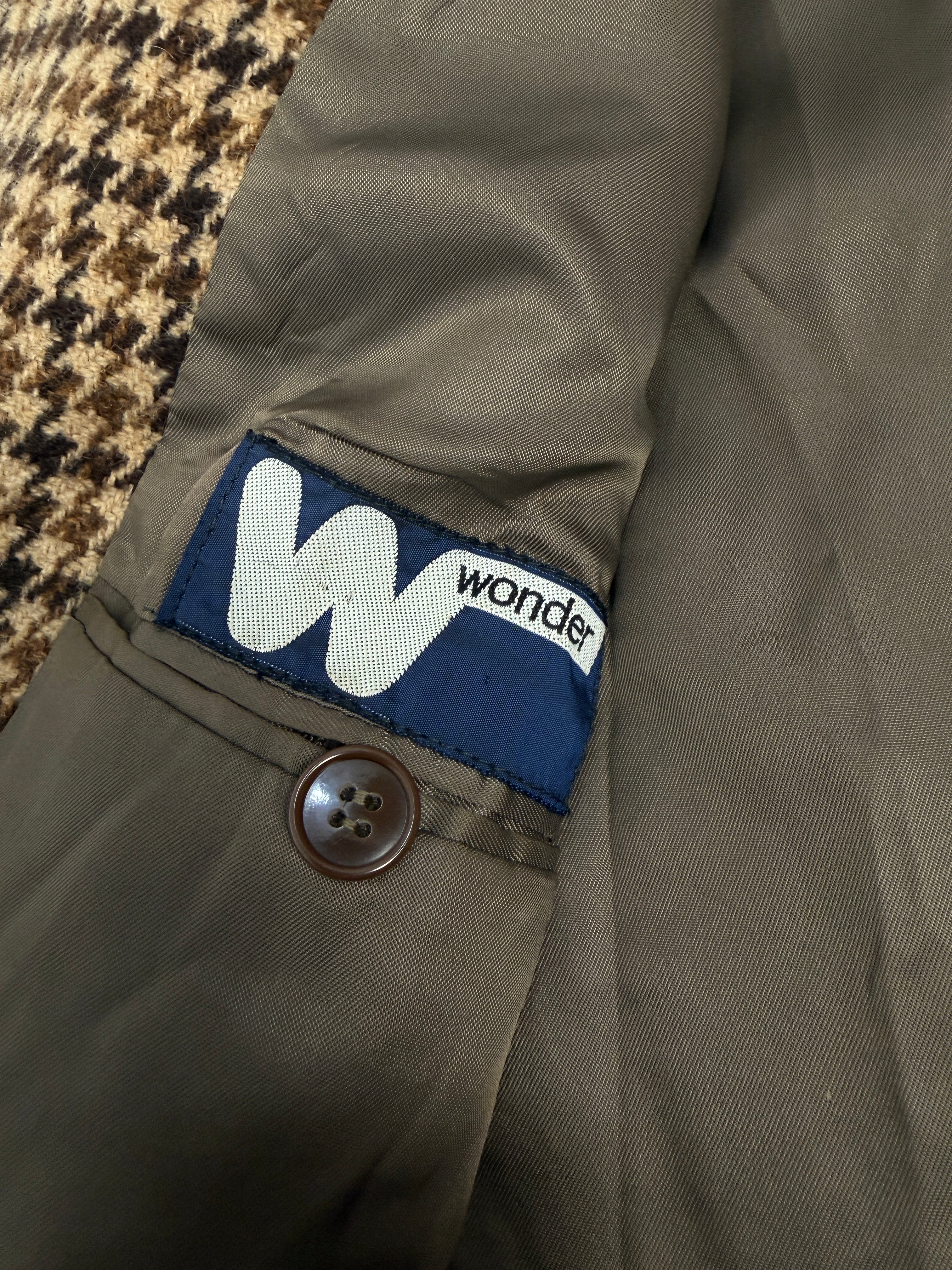 Cappotto sartoriale anni '70 in lana pied de poule
