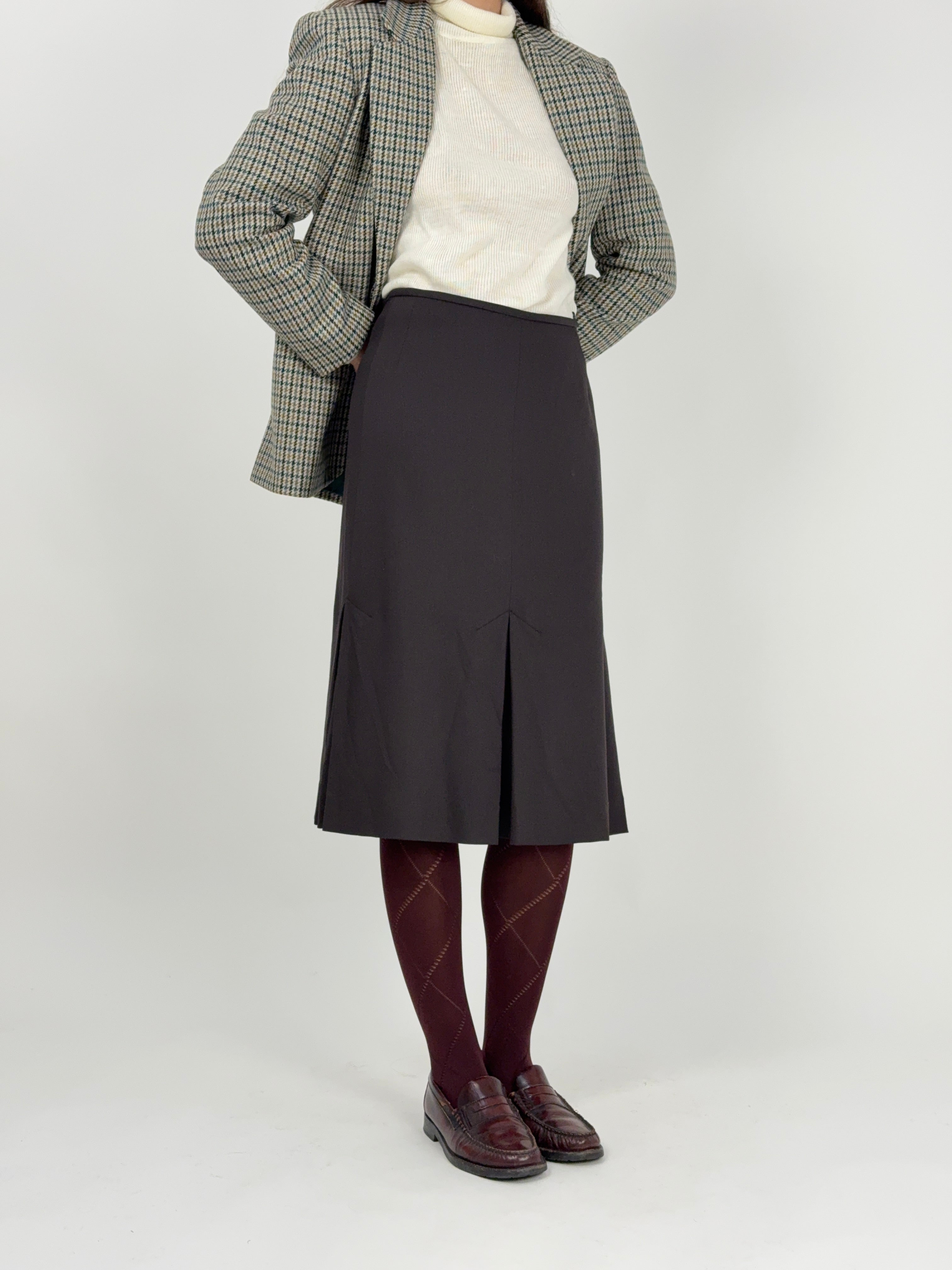 Gonna midi con Pieghe Frontali anni ’90