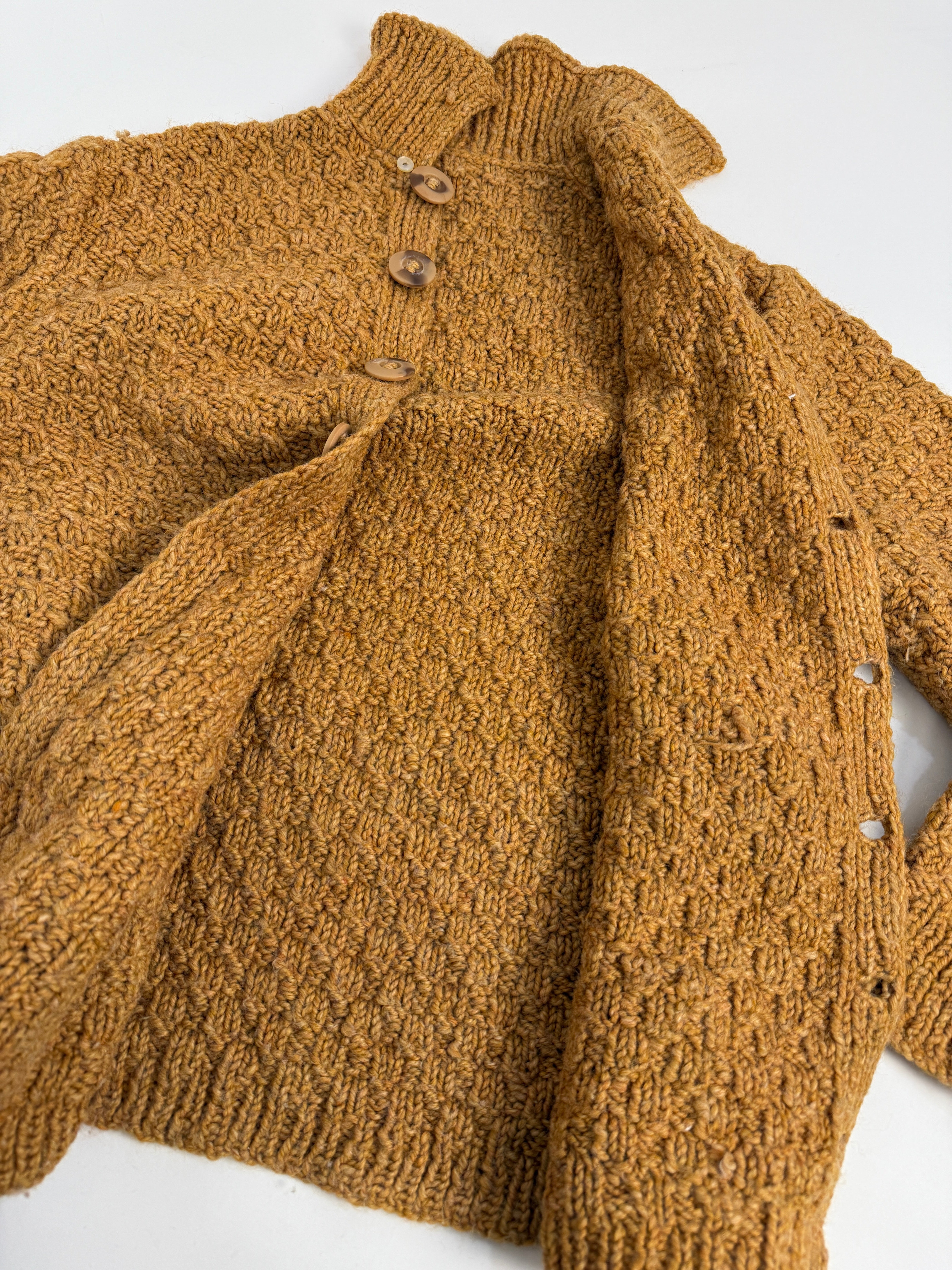 Cardigan chunky in anni '70 in lana