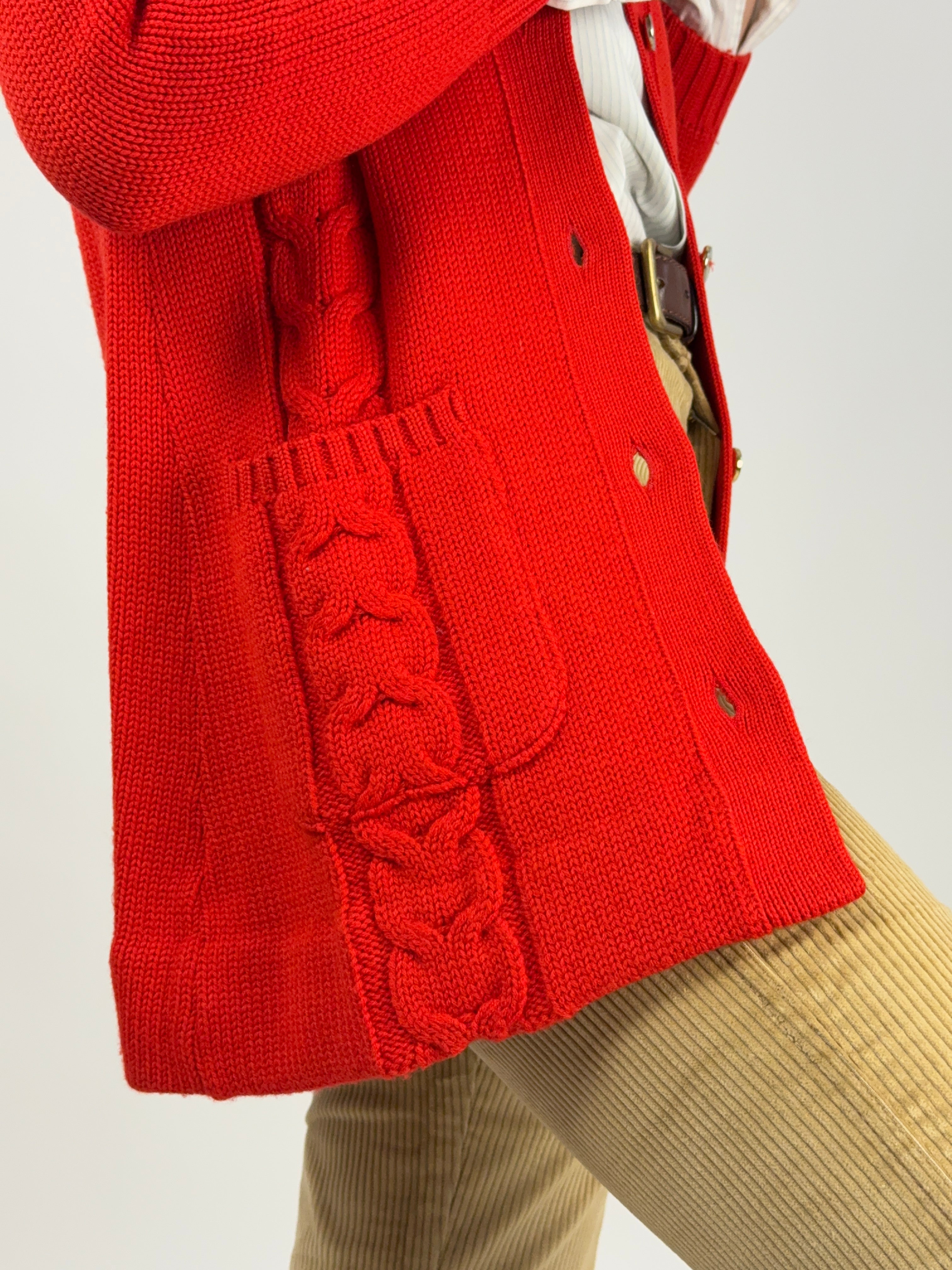 Cardigan in pura lana anni '70