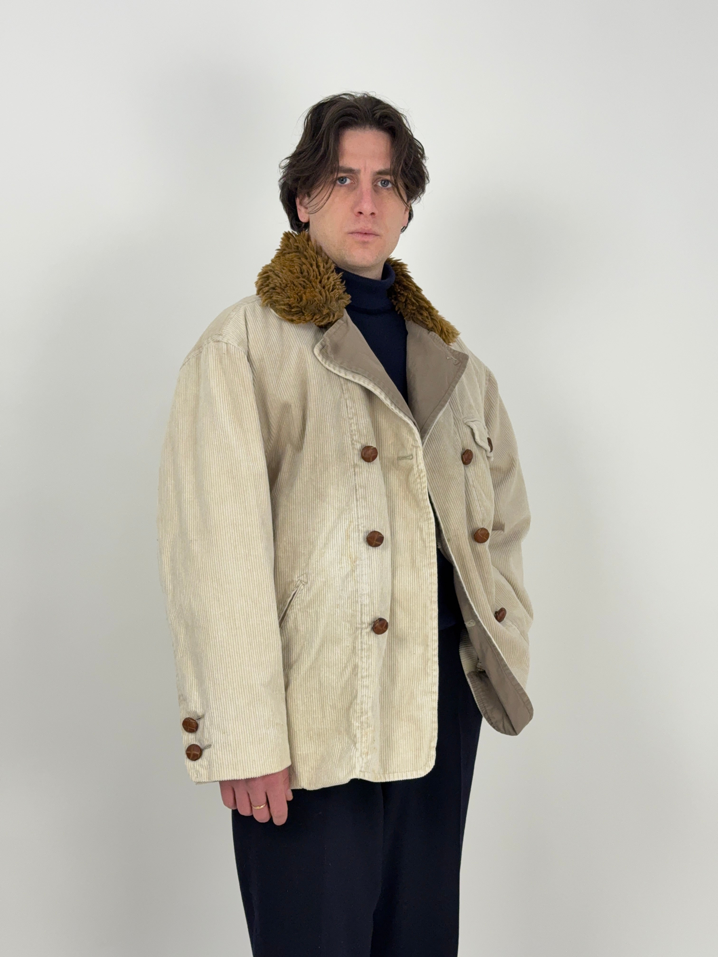 Cappotto Fiorucci in velluto a coste anni ’70/'80