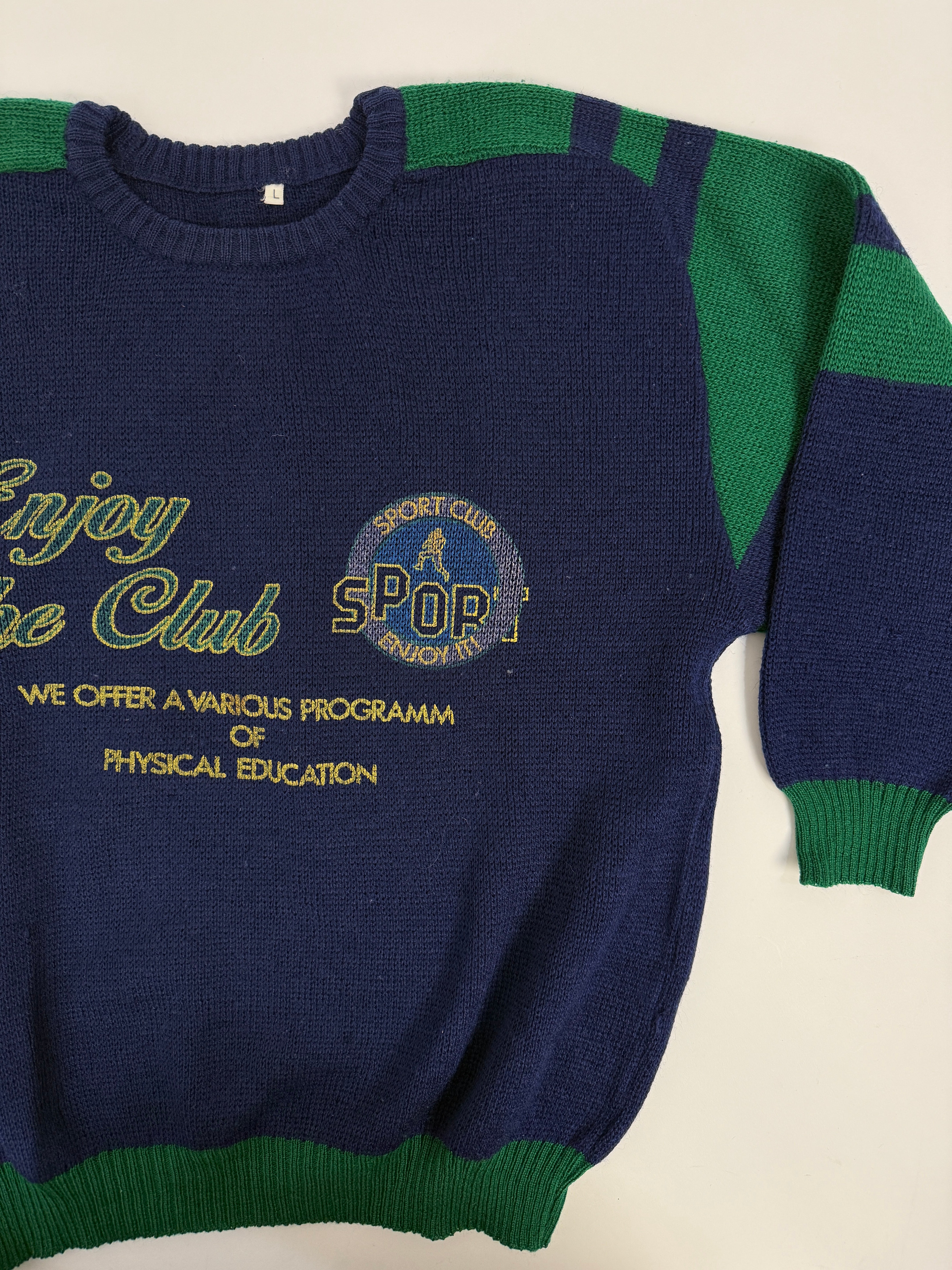 Maglione “Enjoy Sport Club” anni ’80