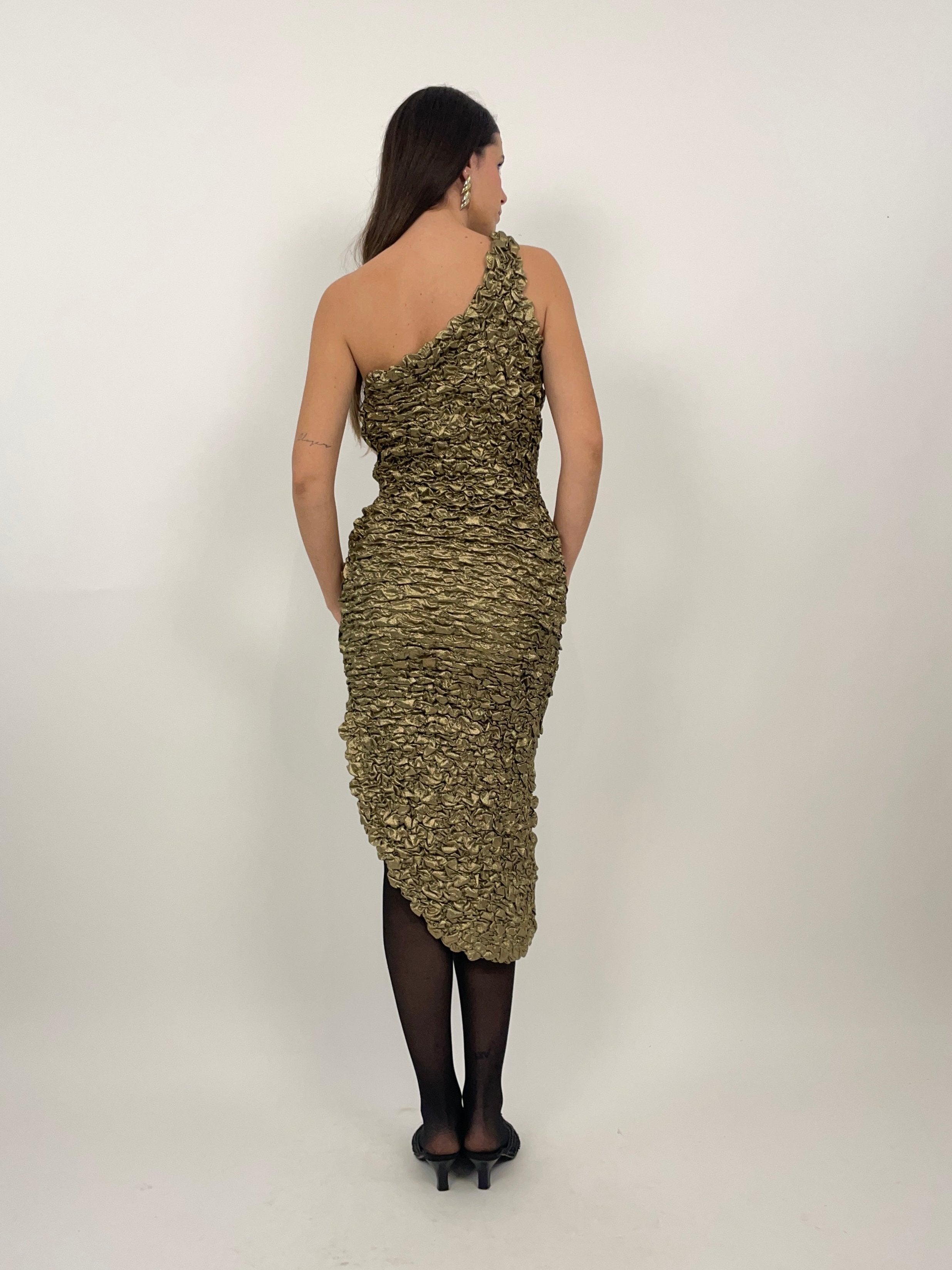 Abito monospalla anni '80