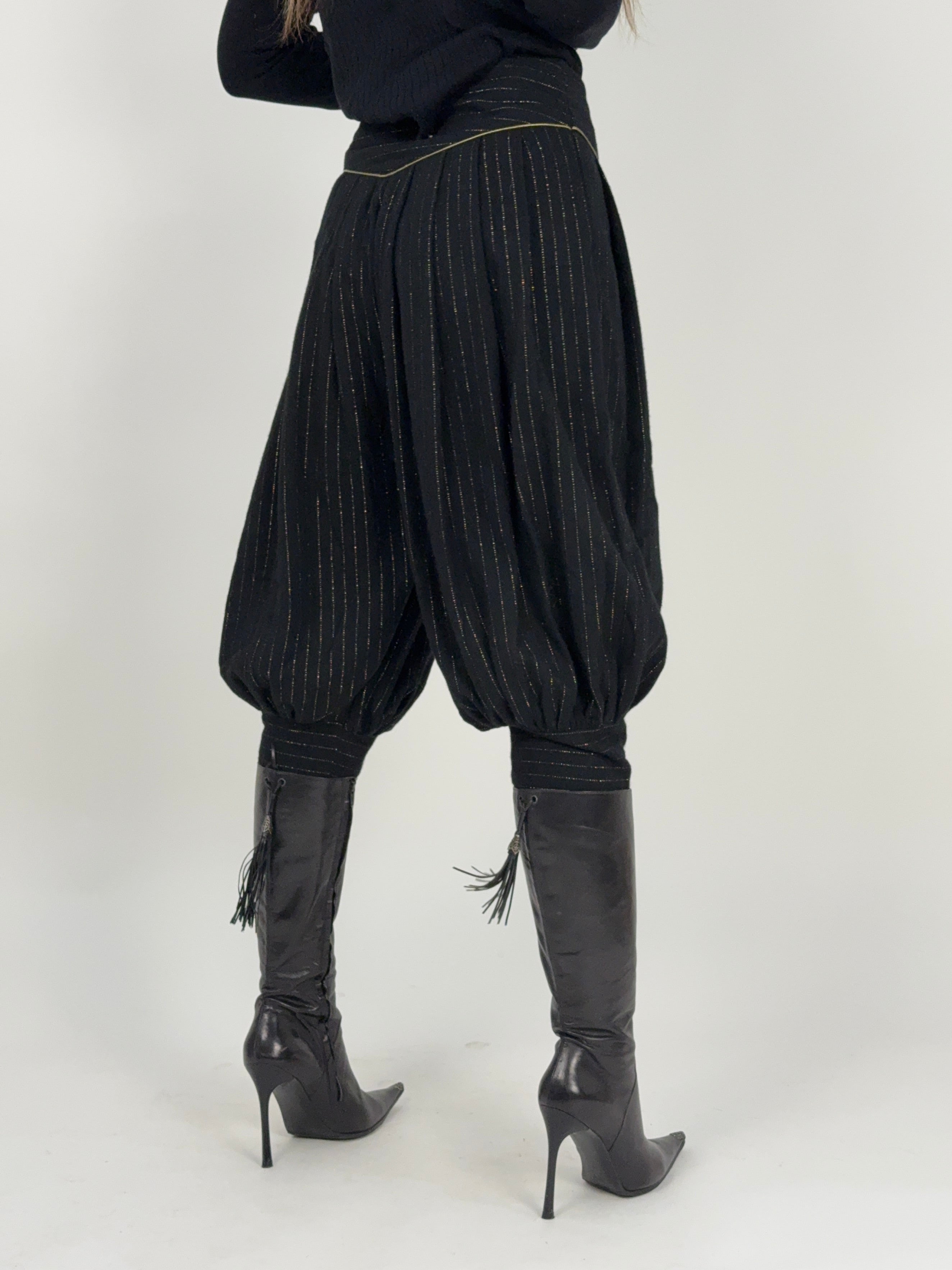 Pantaloni a vita alta con gamba balloon anni ’80