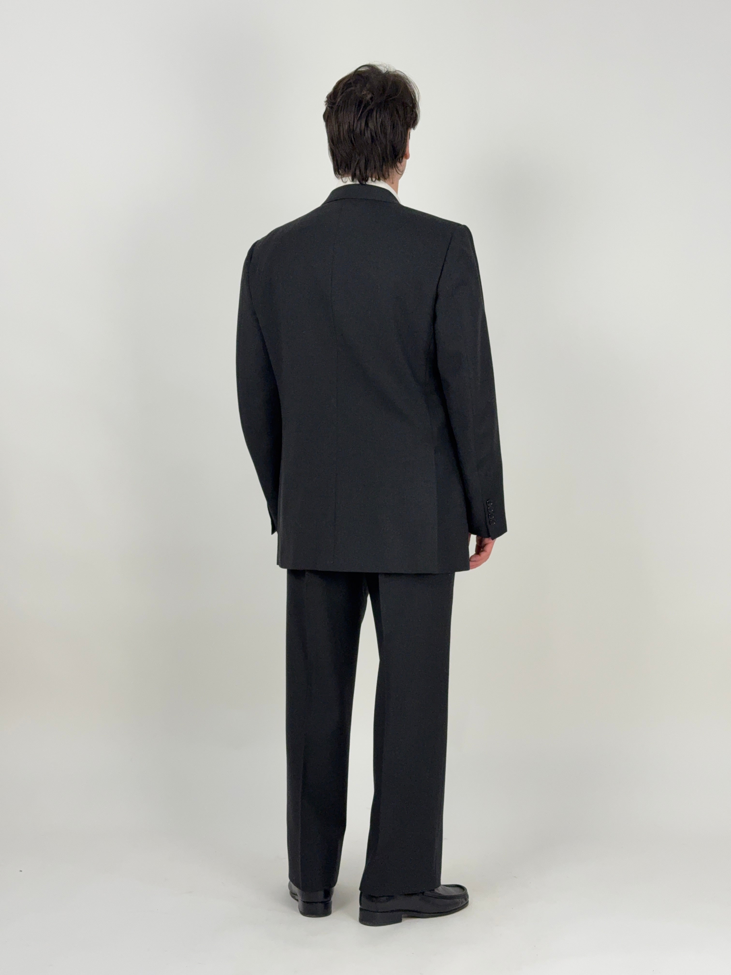 Completo sartoriale vintage in pura lana vergine