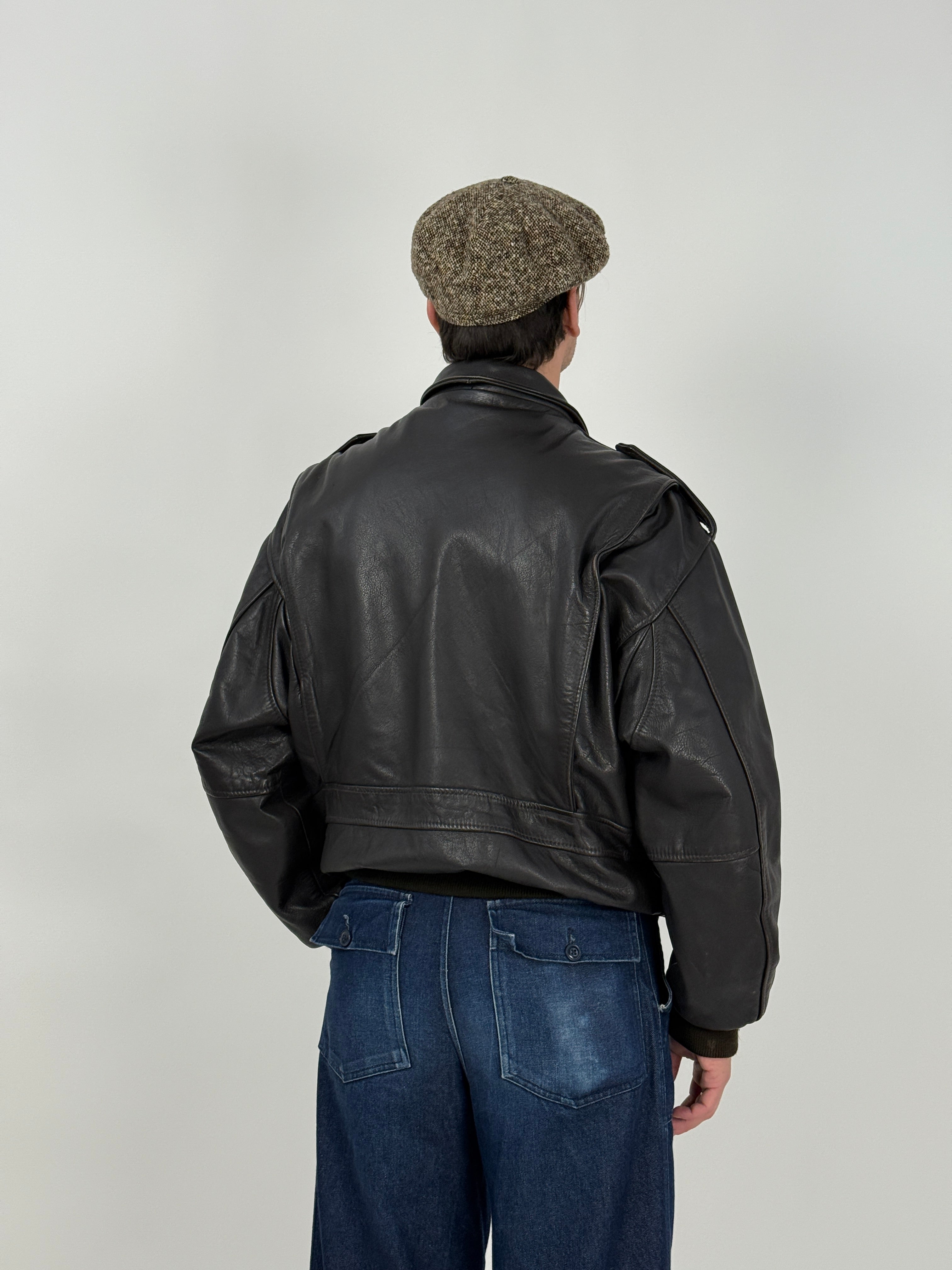 Giubbotto in pelle Bundeswehr anni ’80