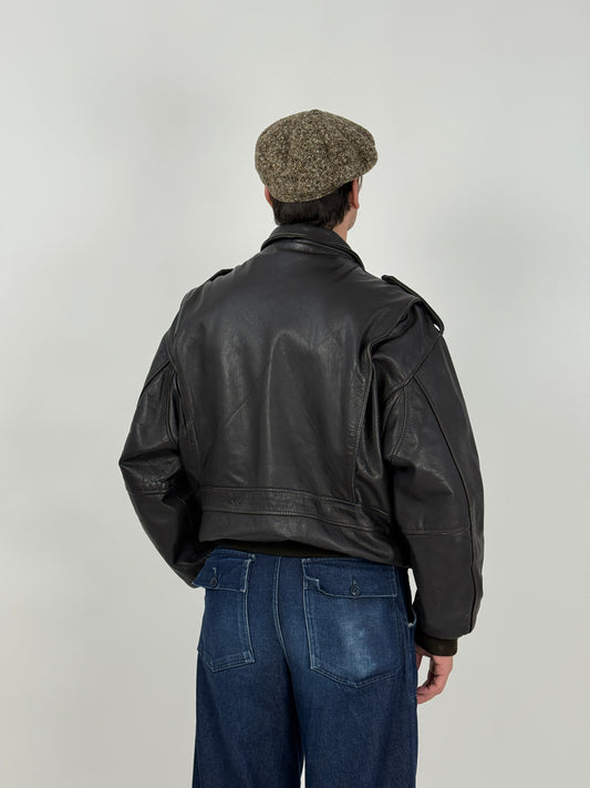 Giubbotto in pelle Bundeswehr anni ’80