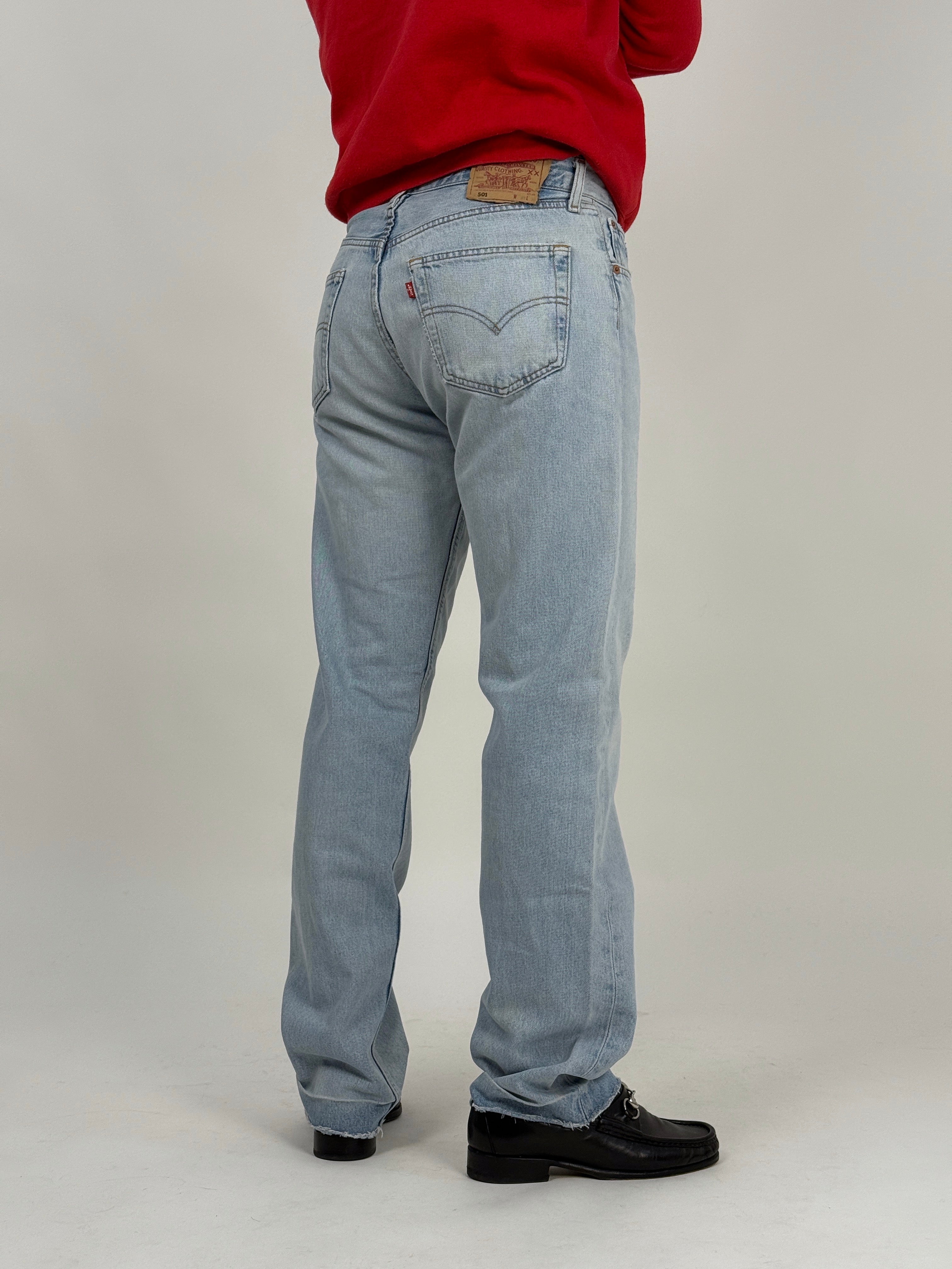 Jeans Levi's 501 - W33 L34 - Blu denim - Fangovintage