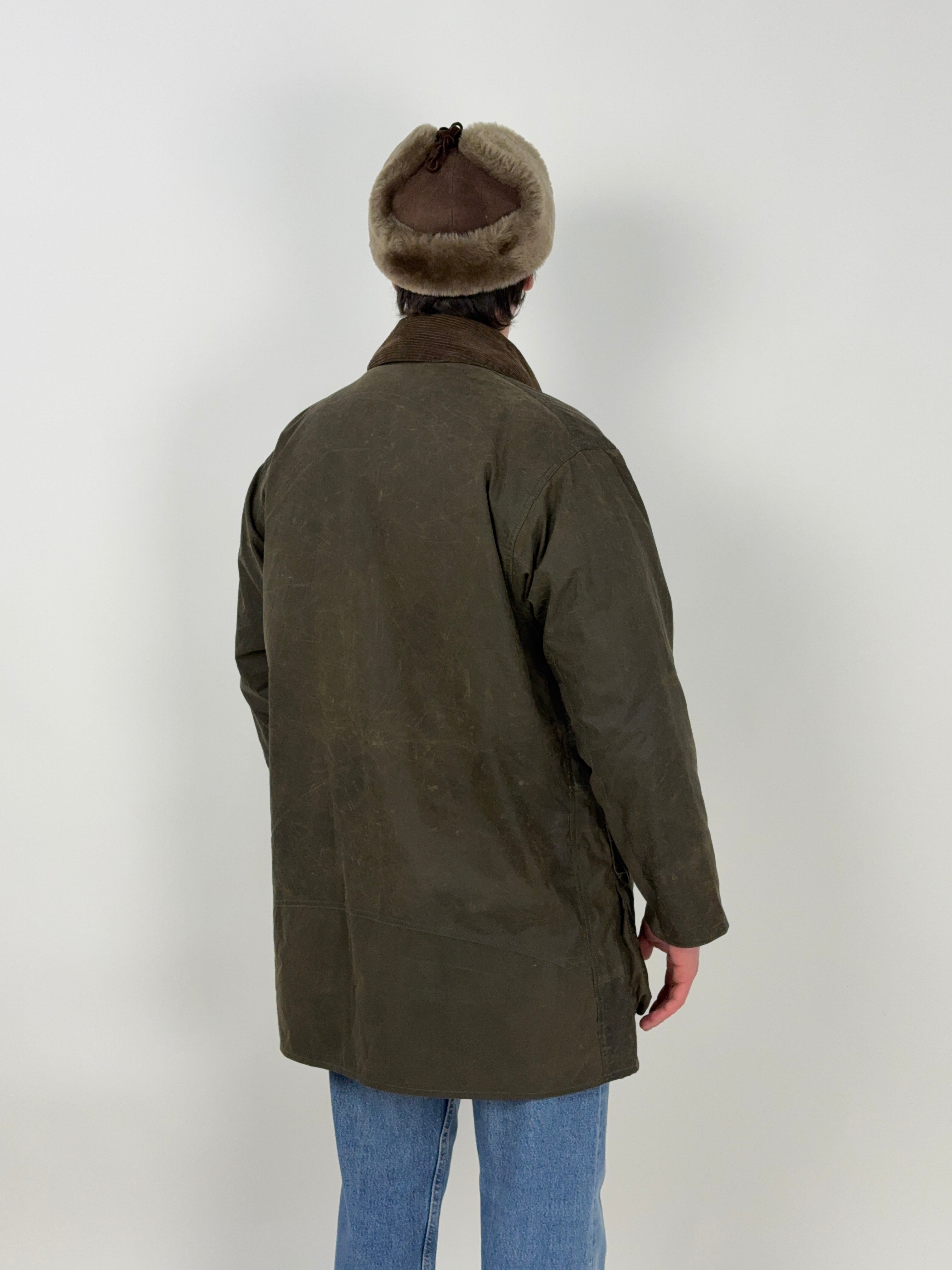 Giacca cerata Barbour Border C42/L - Waxed jacket Verde