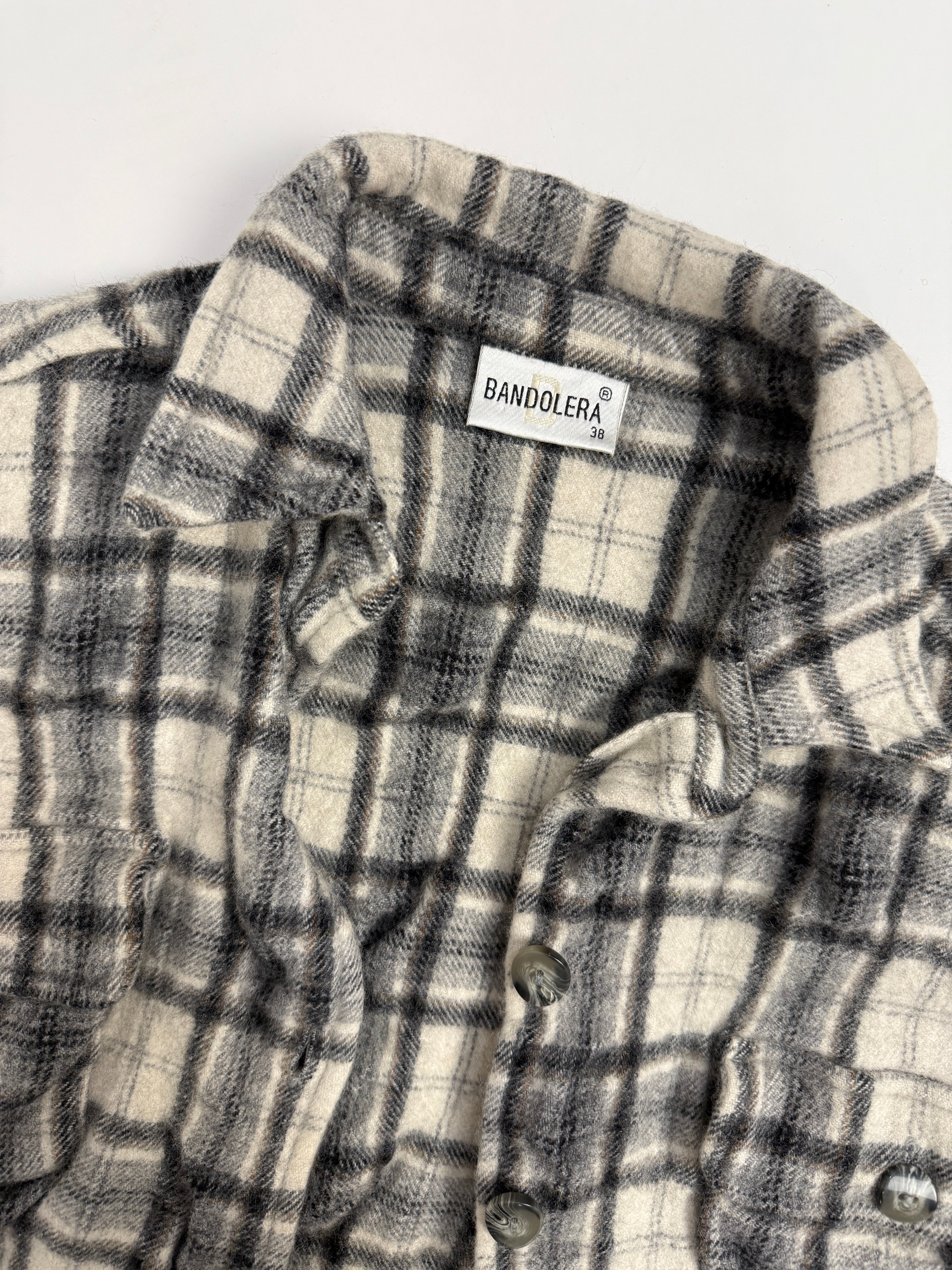 Camicia in flanella di lana a quadri