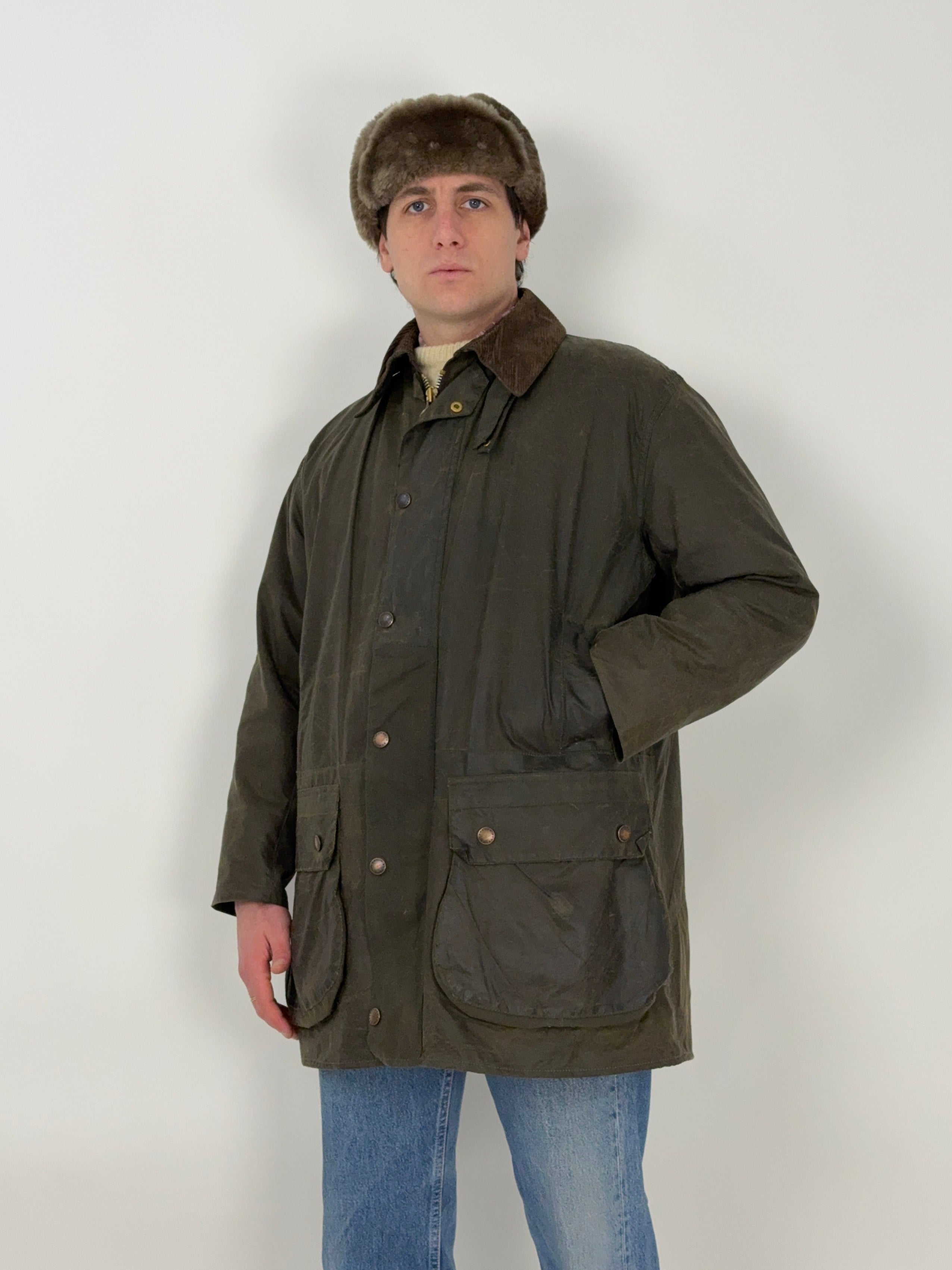 giacca-cerata-barbour-border-verde