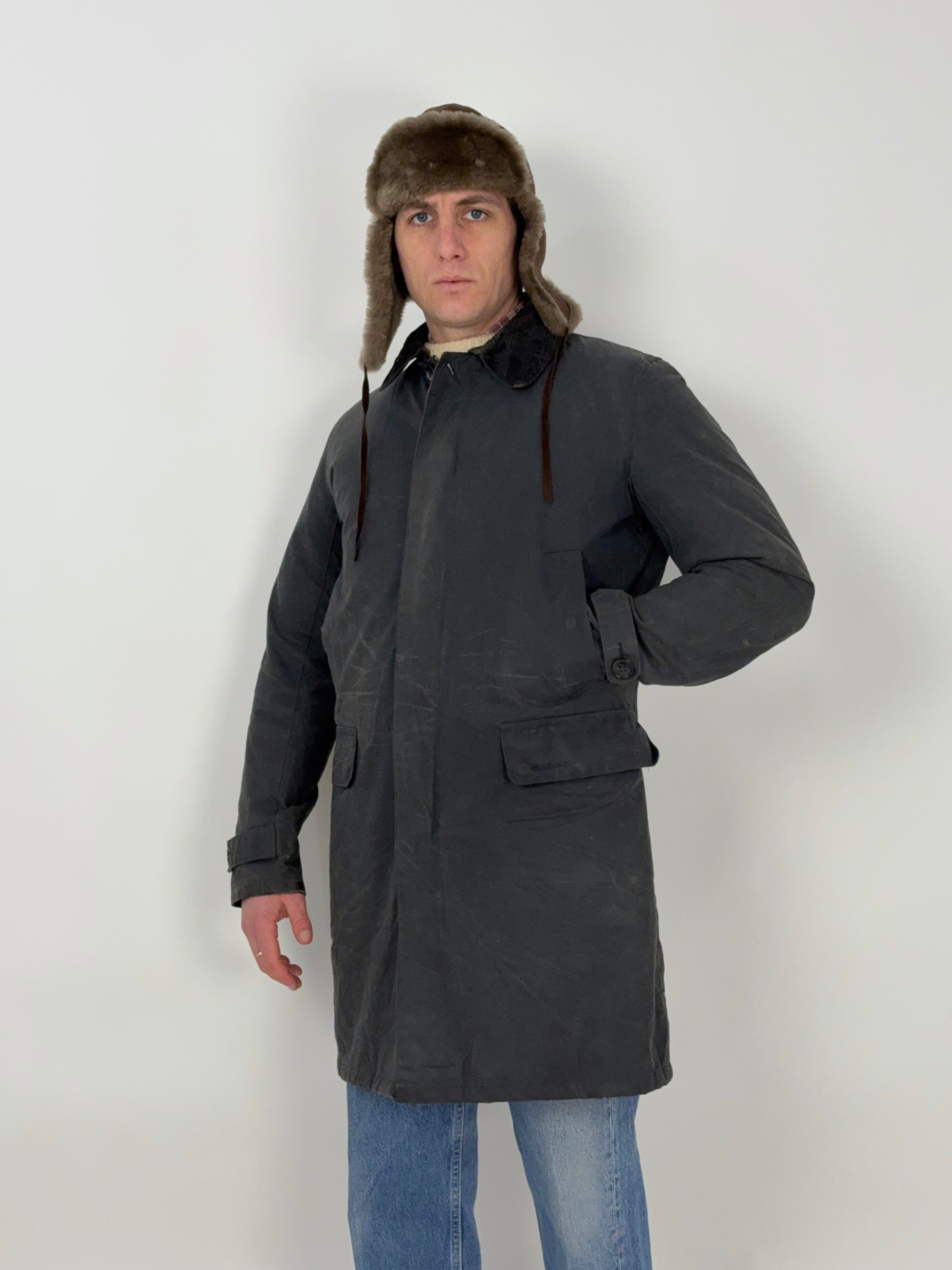 barbour-giacca-tartan-classic-blu