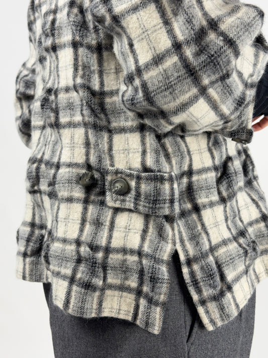 Camicia in flanella di lana a quadri