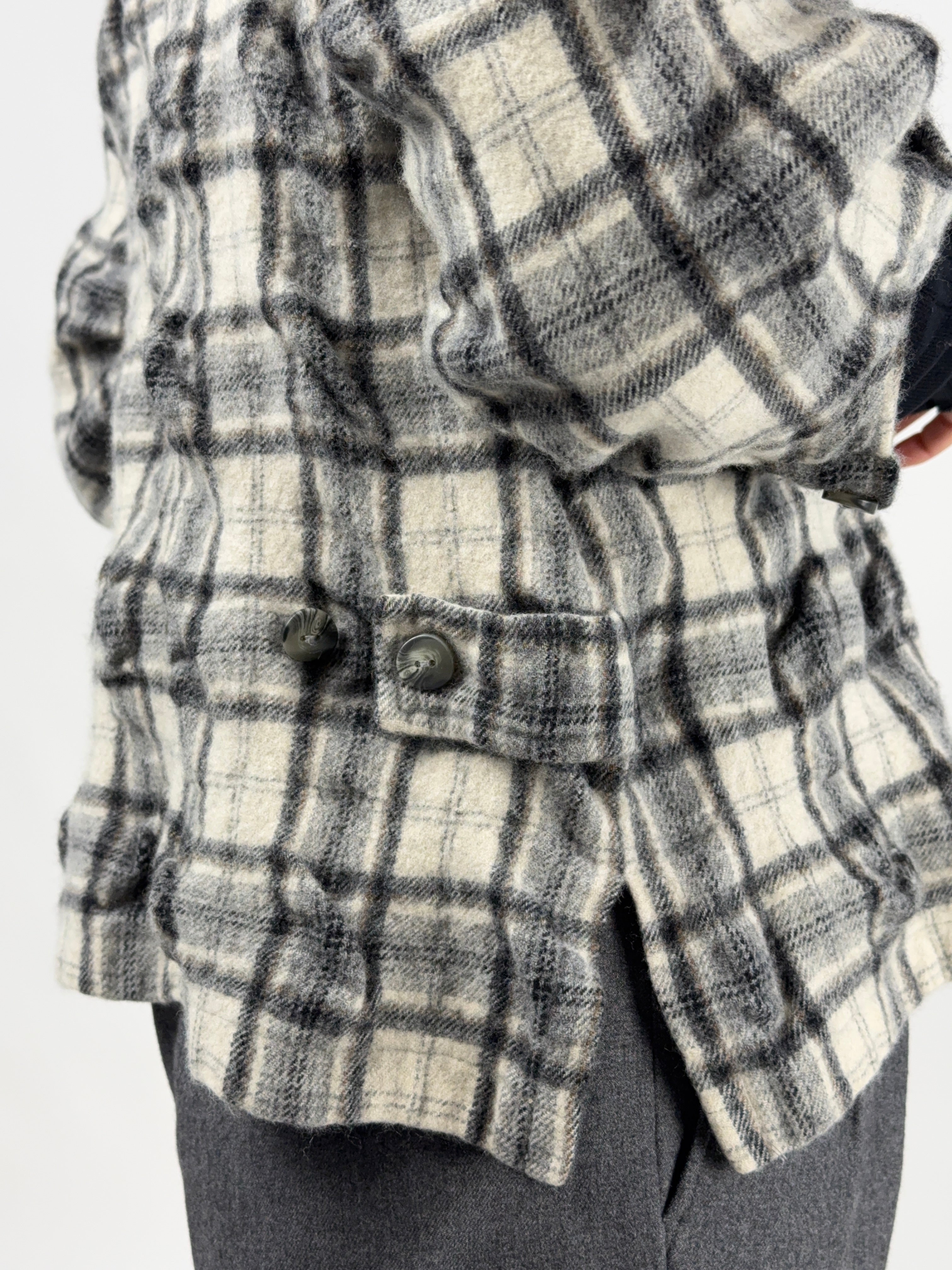 Camicia in flanella di lana a quadri