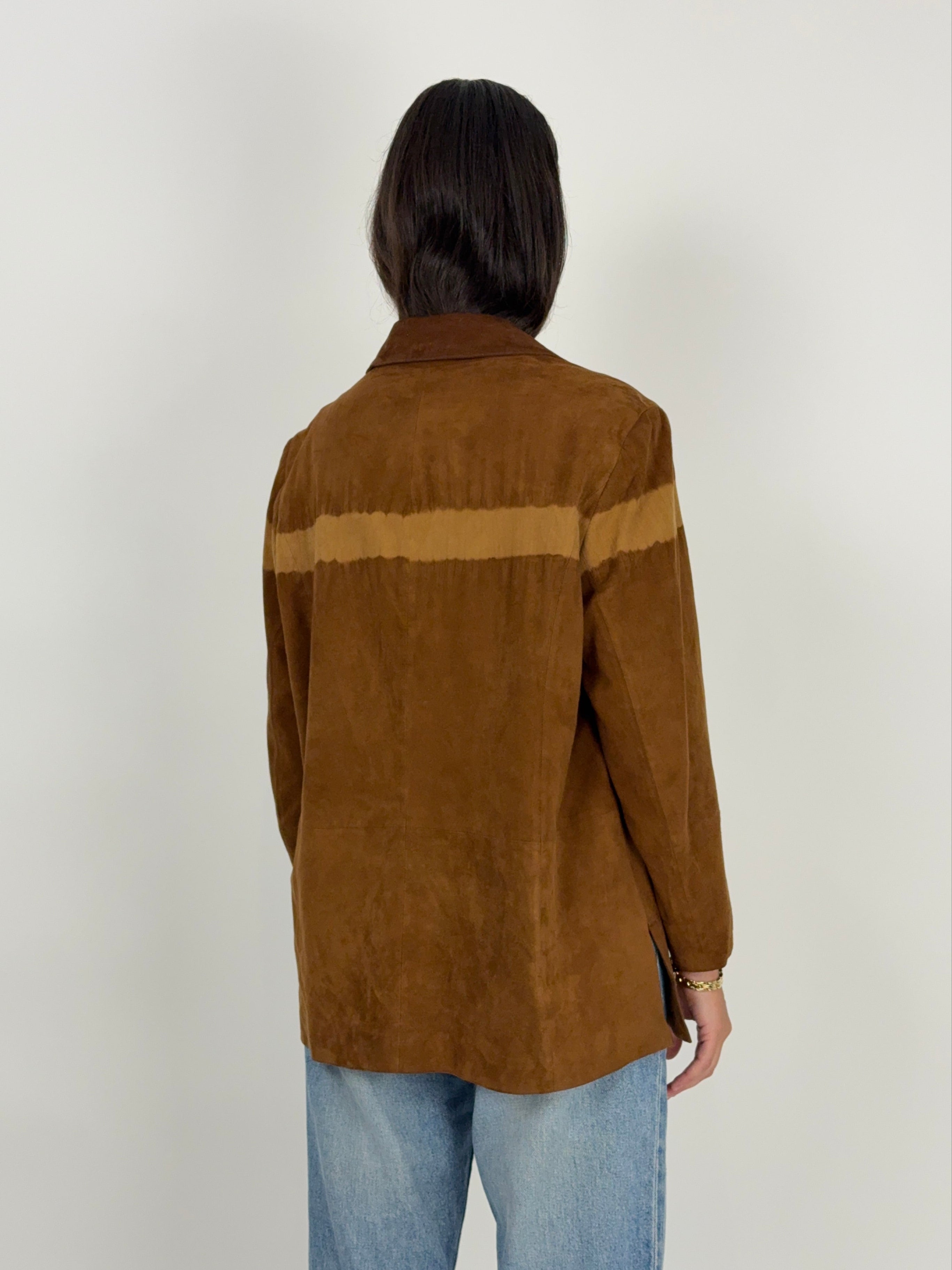 Camicia giacca in camoscio - Marina Sport anni ’80