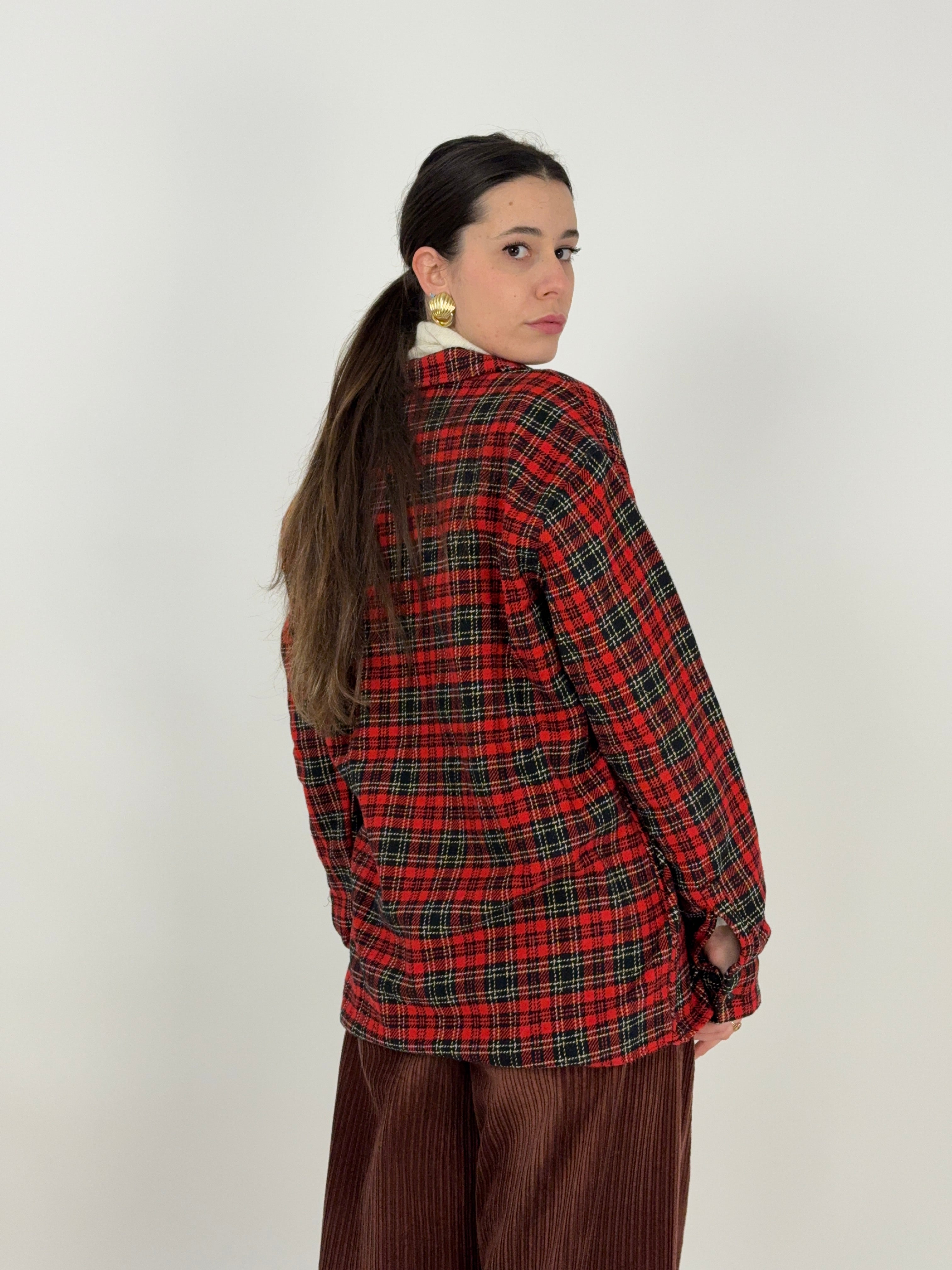 Camicia in flanella anni '70 - tartan