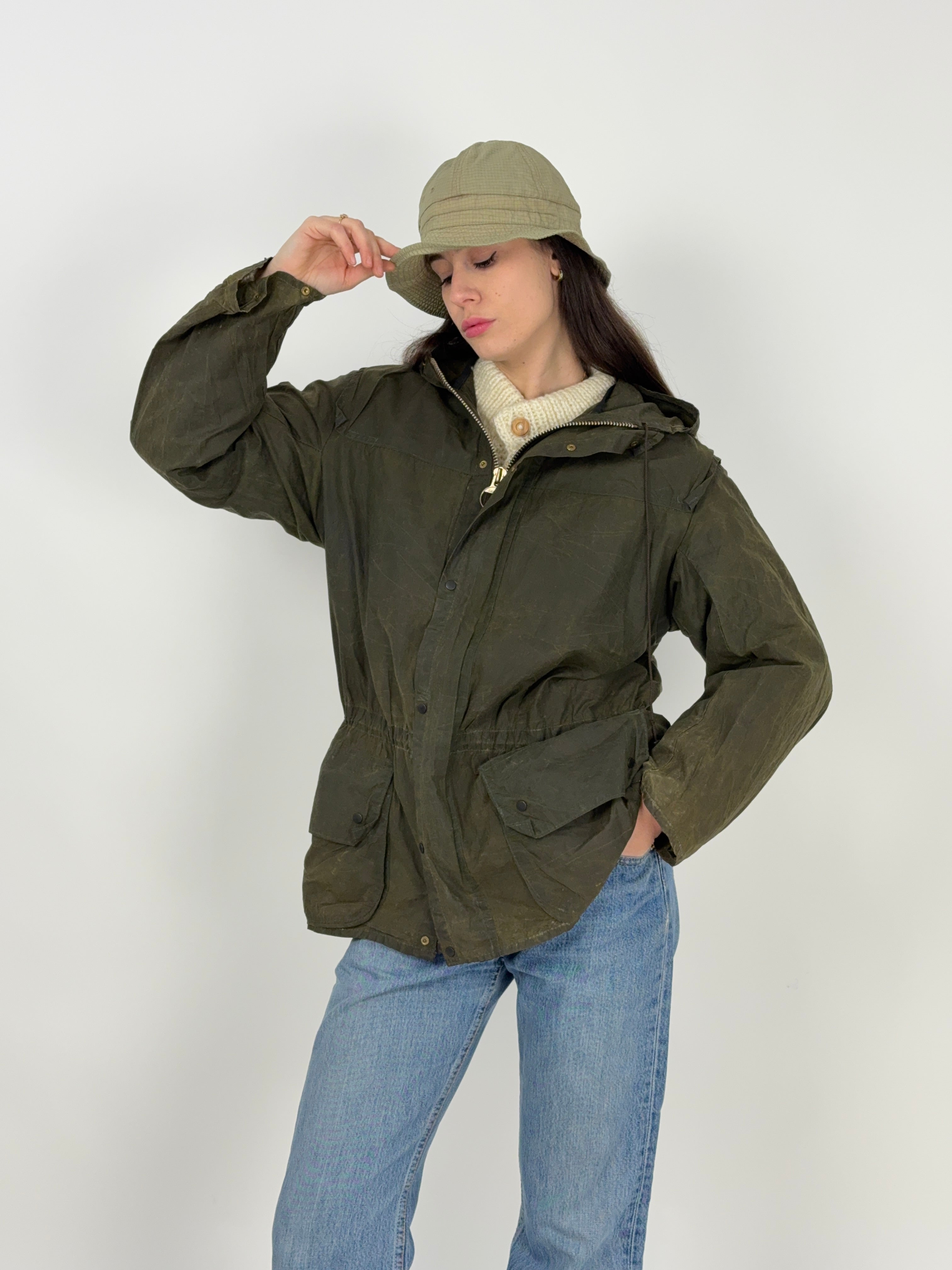 Barbour Durham due corone - Made in England anni '80 - Fangovintage