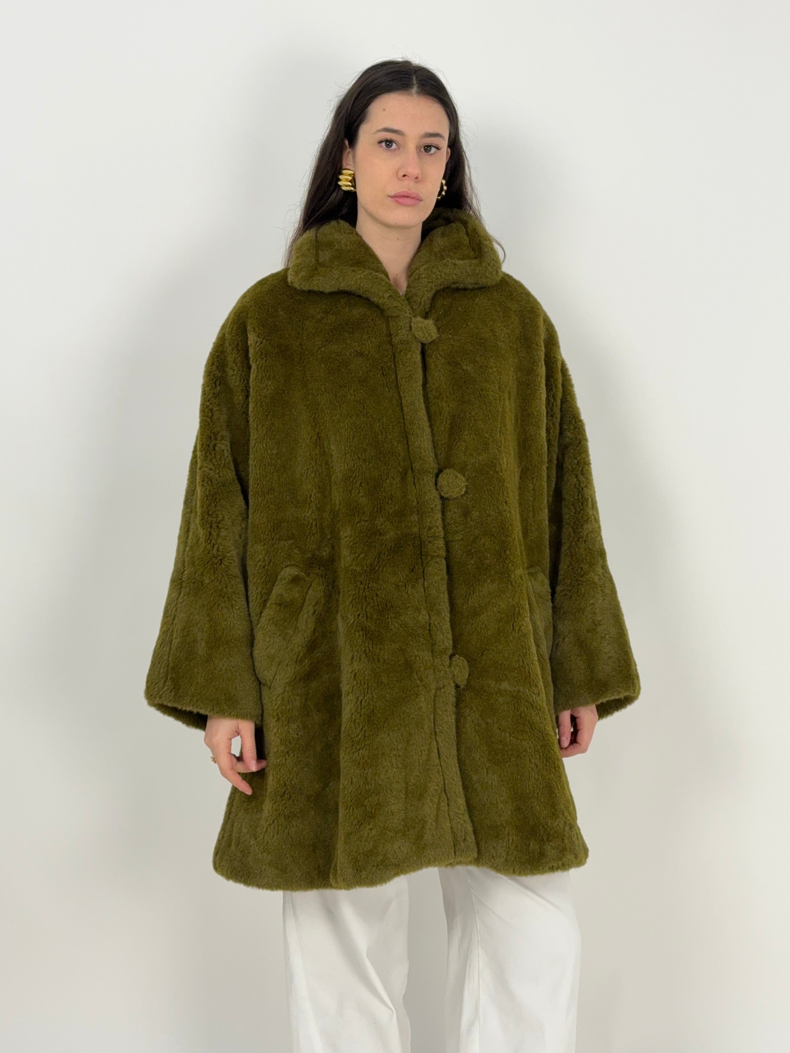 Cappotto ecopelliccia anni ’70/’80